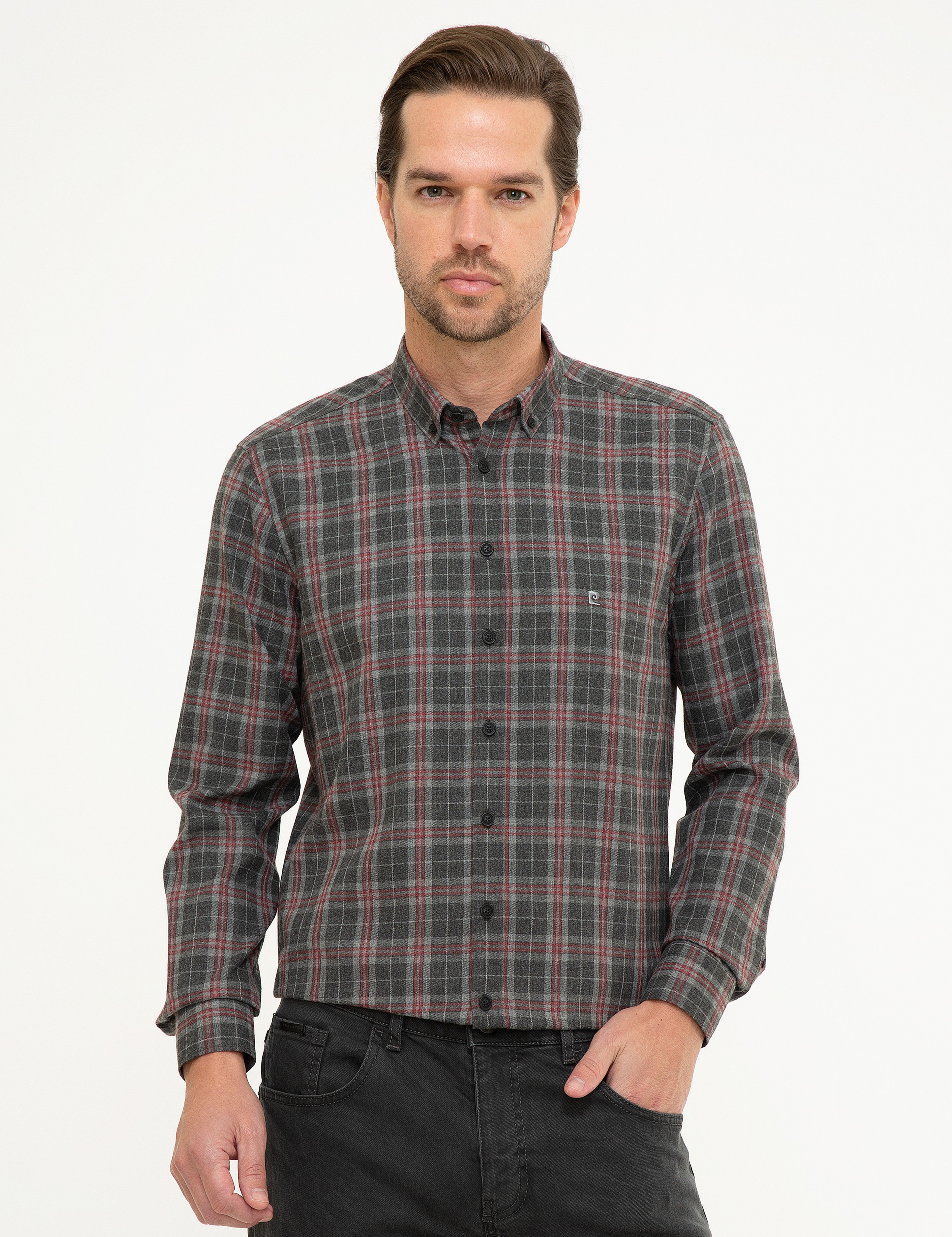 Siyah Slim Fit Gömlek - Image 1