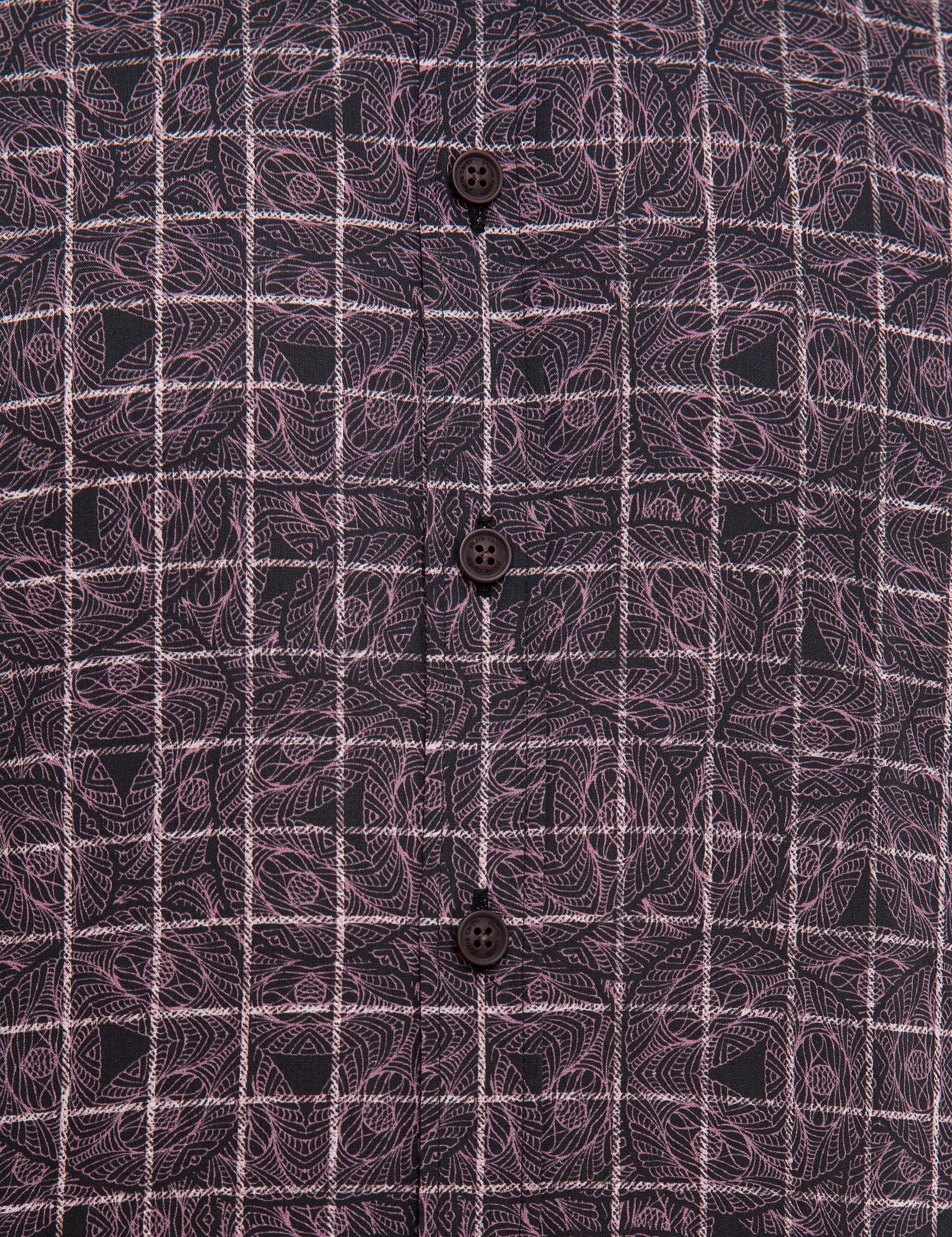 Bordo Slim Fit Uzun Kollu Gömlek