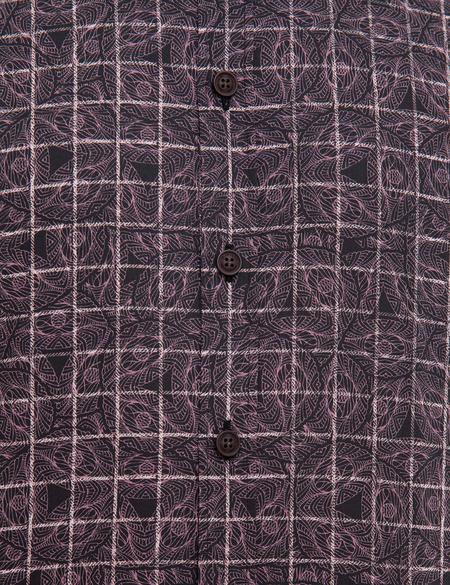 Bordo Slim Fit Uzun Kollu Gömlek - 50209609019