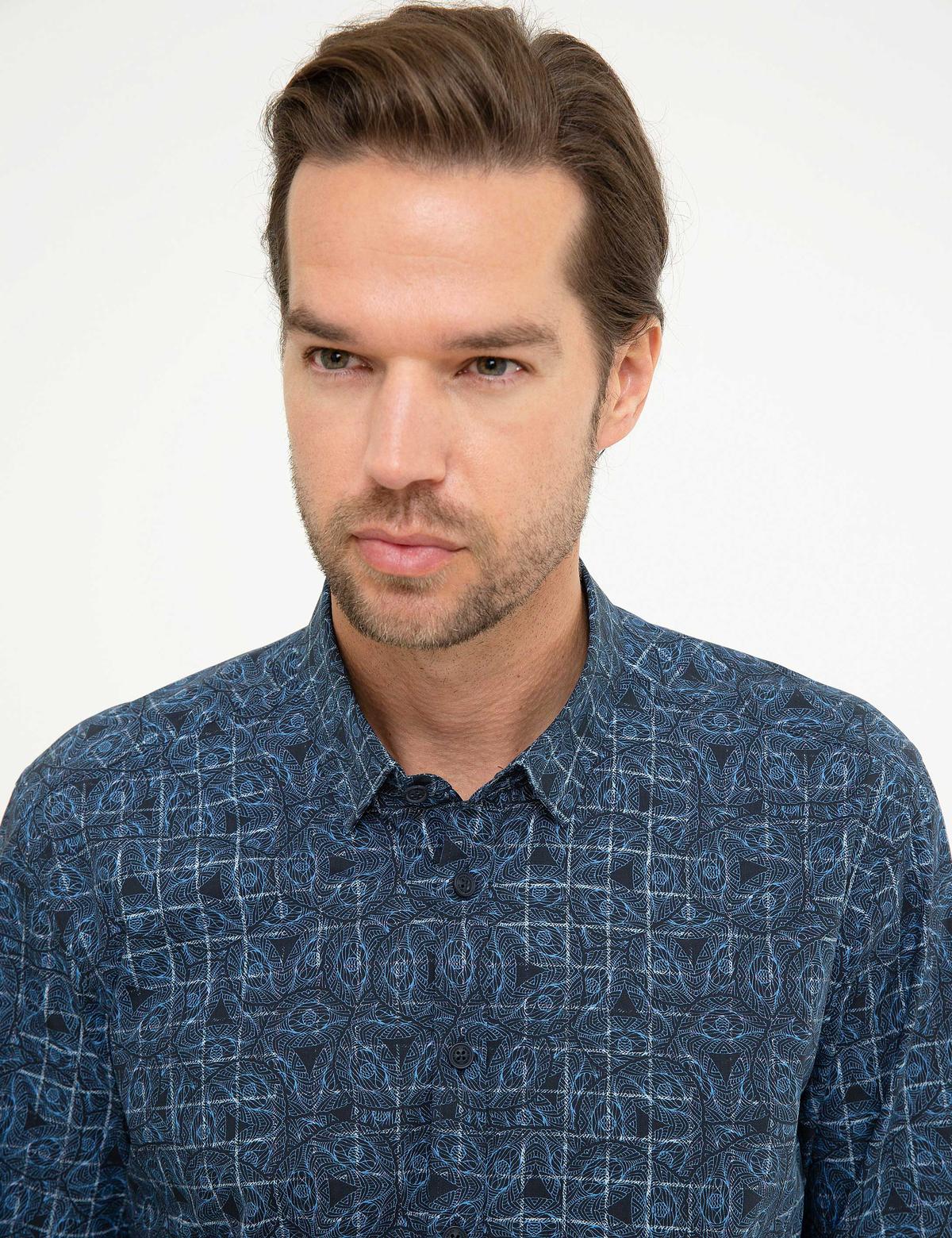 Lacivert Slim Fit Gömlek - 50209609028