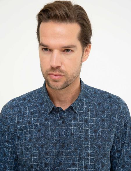 Lacivert Slim Fit Gömlek - 50209609028