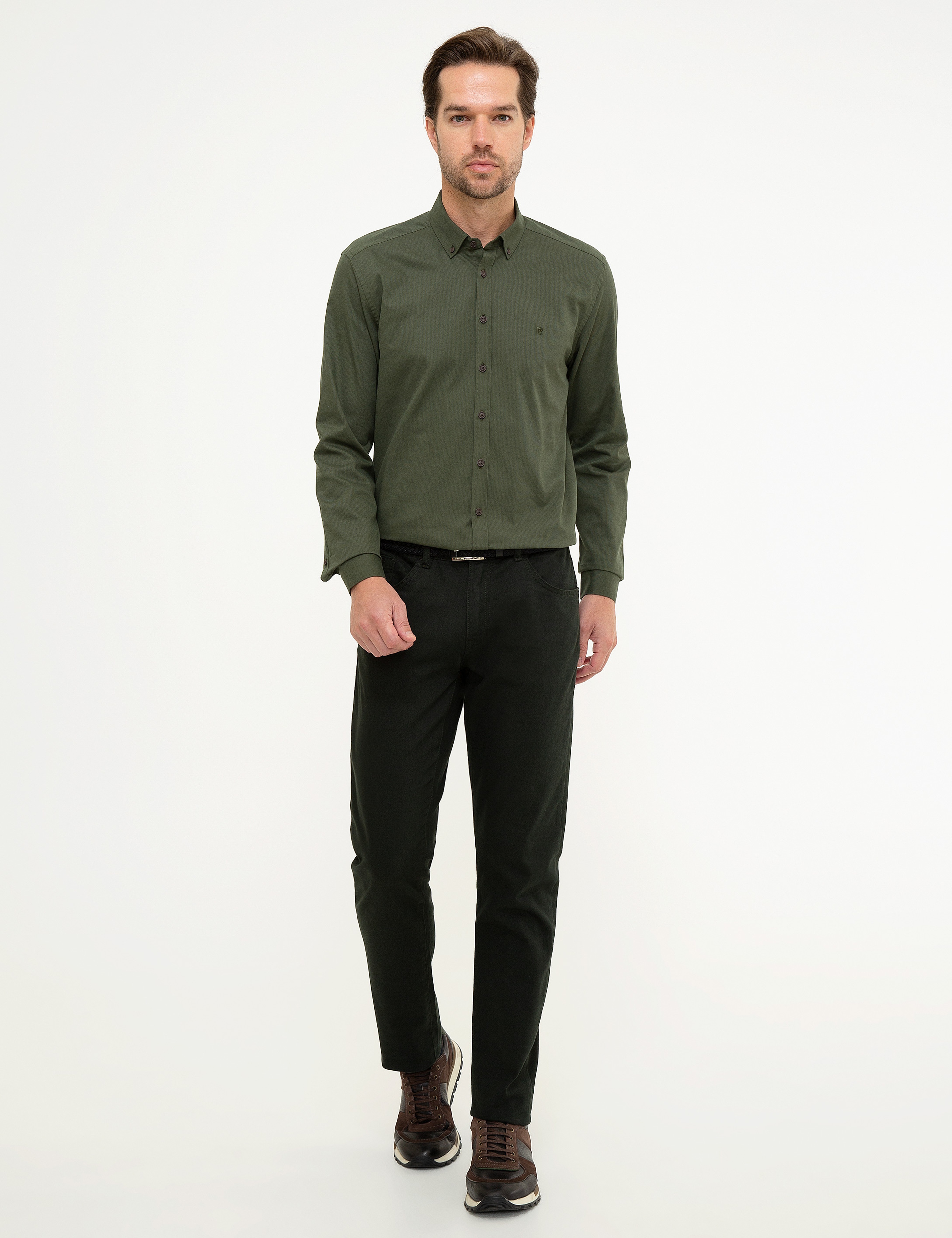 Yeşil Slim Fit Gömlek - Image 4