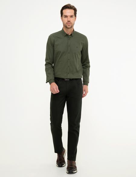 Yeşil Slim Fit Gömlek - 50209610026