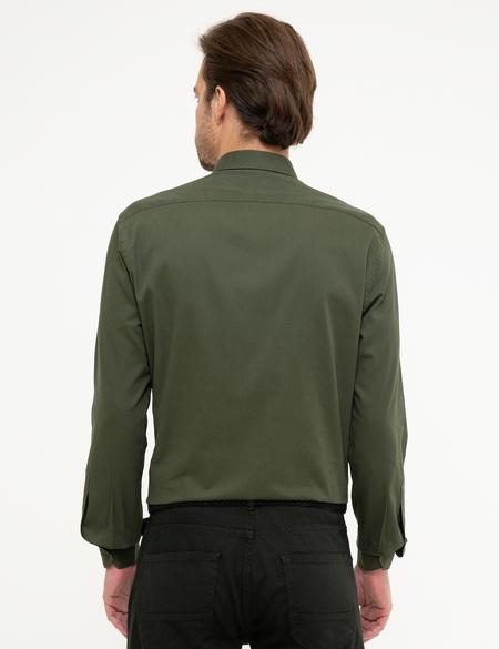 Yeşil Slim Fit Gömlek - 50209610026