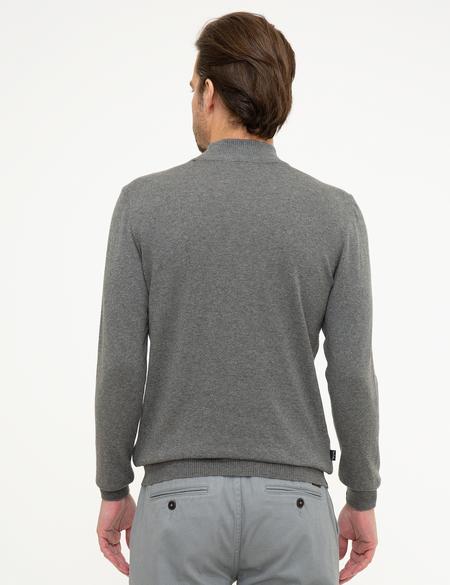 Gri Melanj Slim Fit Kazak - 50209880023