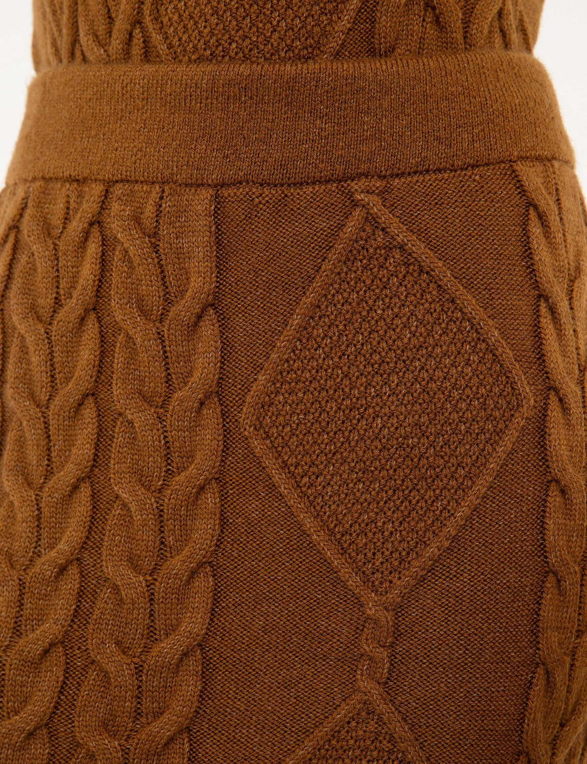 Camel Slim Fit Triko Etek - 50214234033