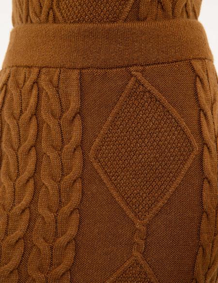 Camel Slim Fit Triko Etek - 50214234033