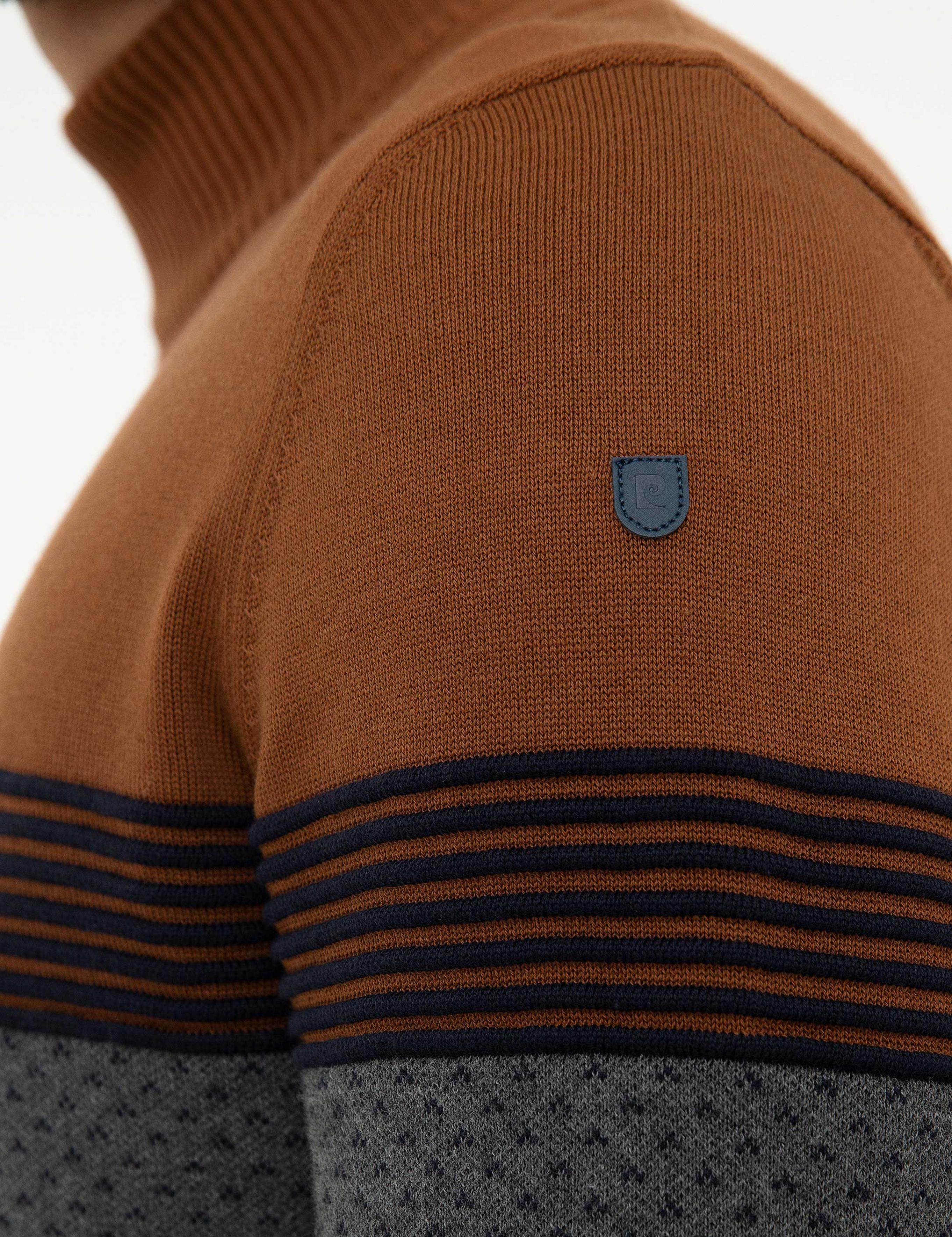 Camel Slim Fit Triko Kazak