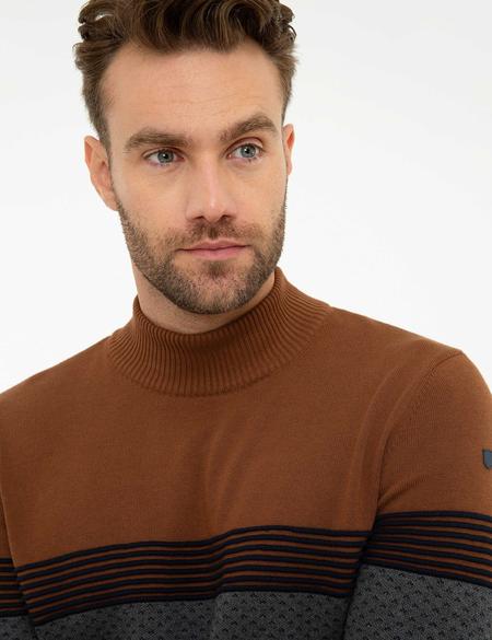 Camel Slim Fit Triko Kazak - 50209933028