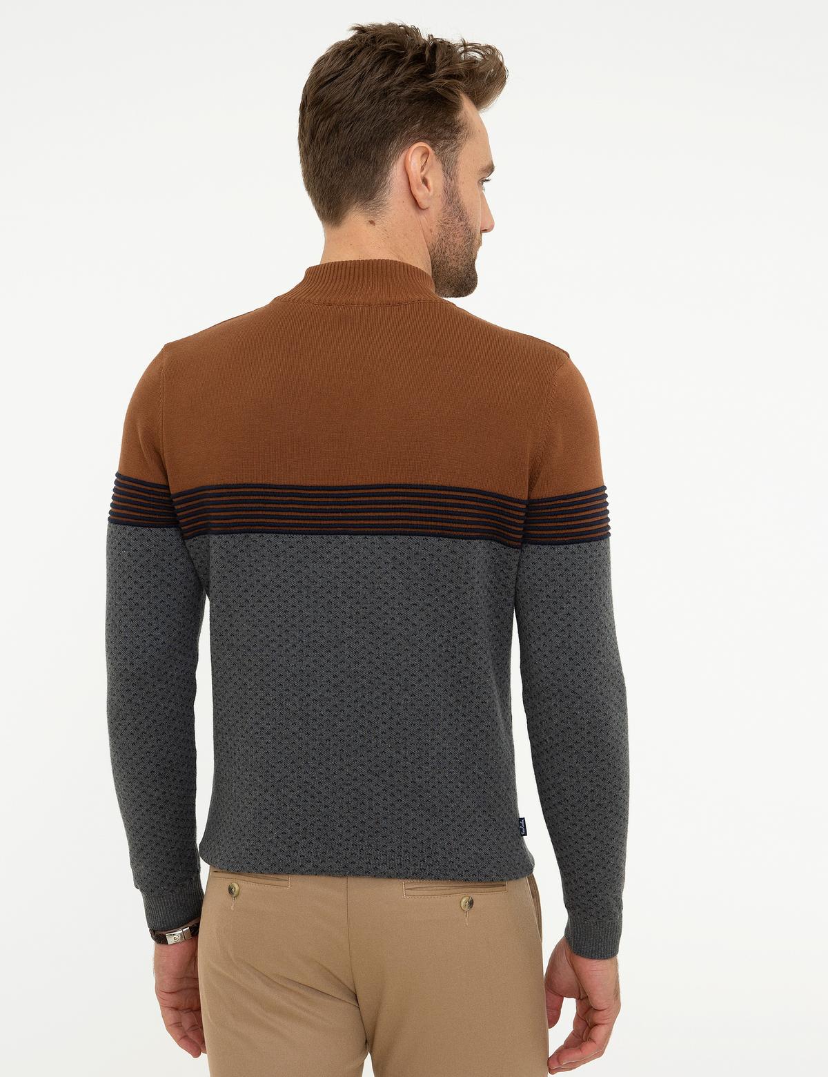 Camel Slim Fit Triko Kazak - 50209933028