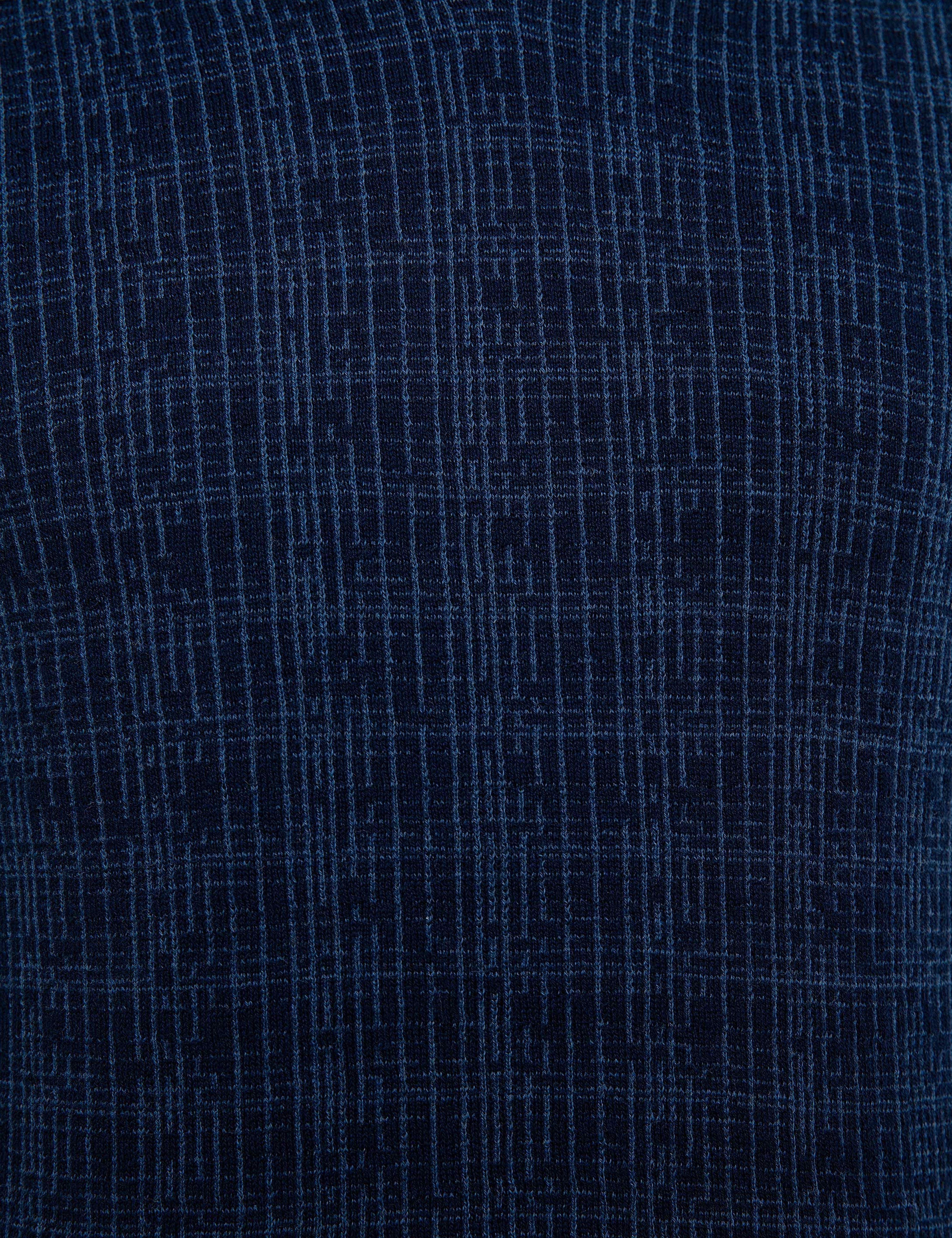 Lacivert Slim Fit V Yaka Triko Kazak