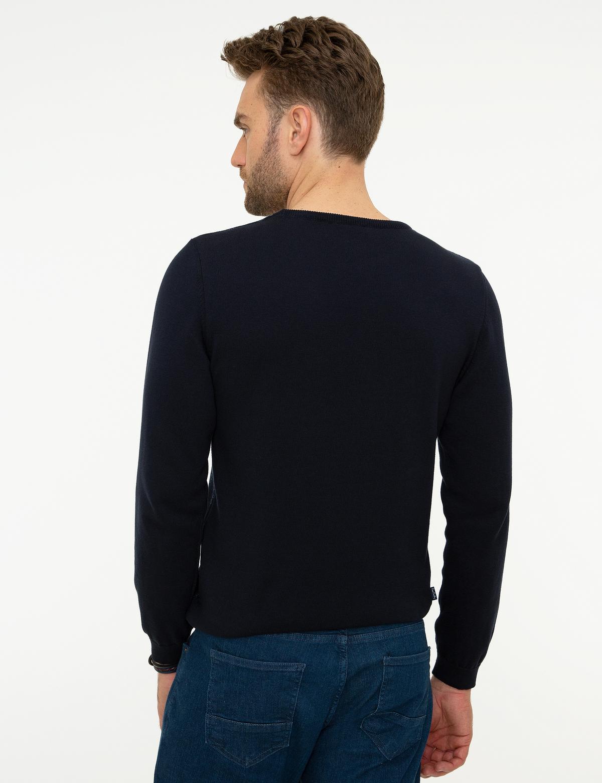 Lacivert Slim Fit Triko Kazak - 50209918014