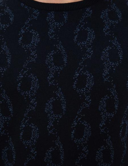 Lacivert Slim Fit Triko Kazak - 50209918014