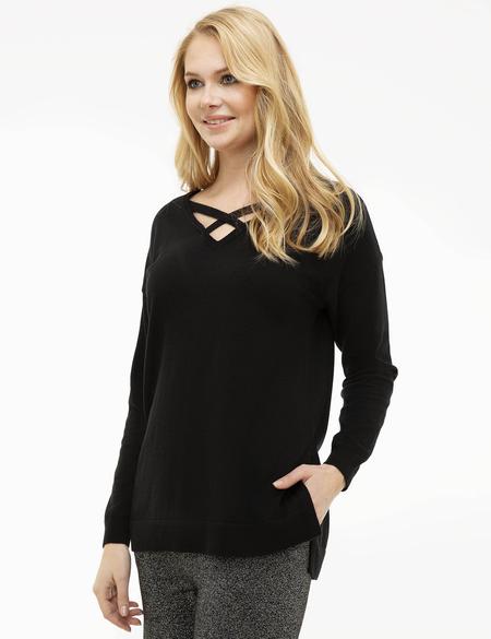 Siyah Regular Fit Kazak - 50213518025