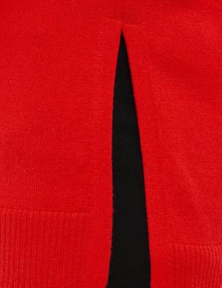 Kırmızı Triko Kazak - 50213518035