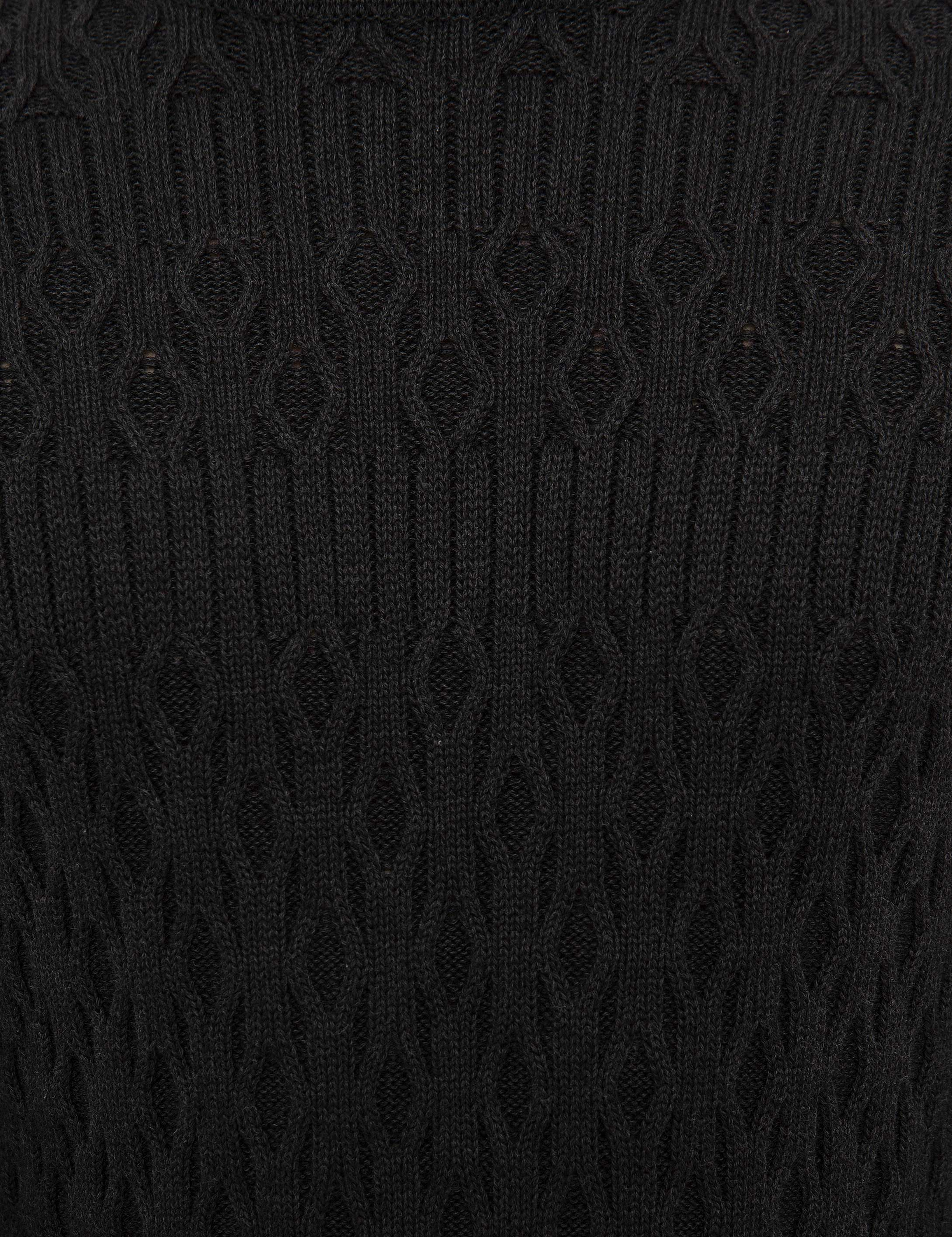 Antrasit Melanj Slim Fit Kazak - Image 6
