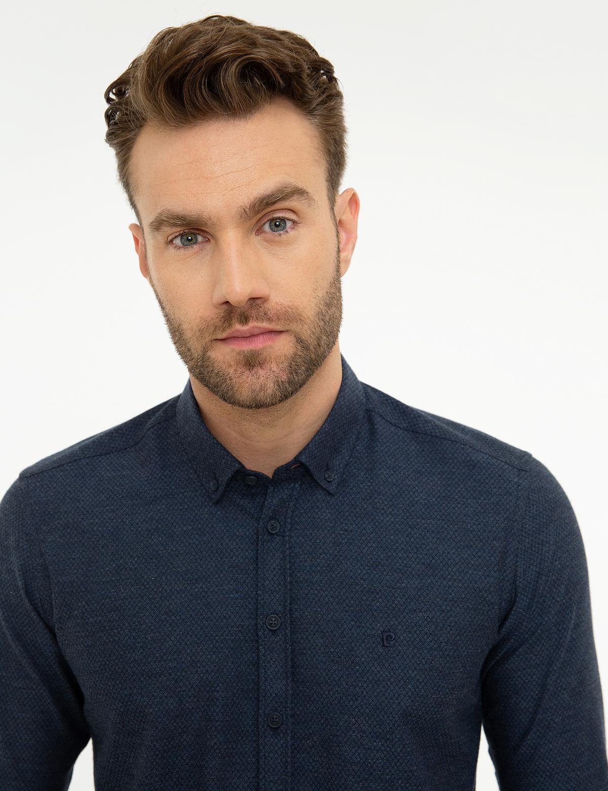 Lacivert Slim Fit Gömlek - 50209597028