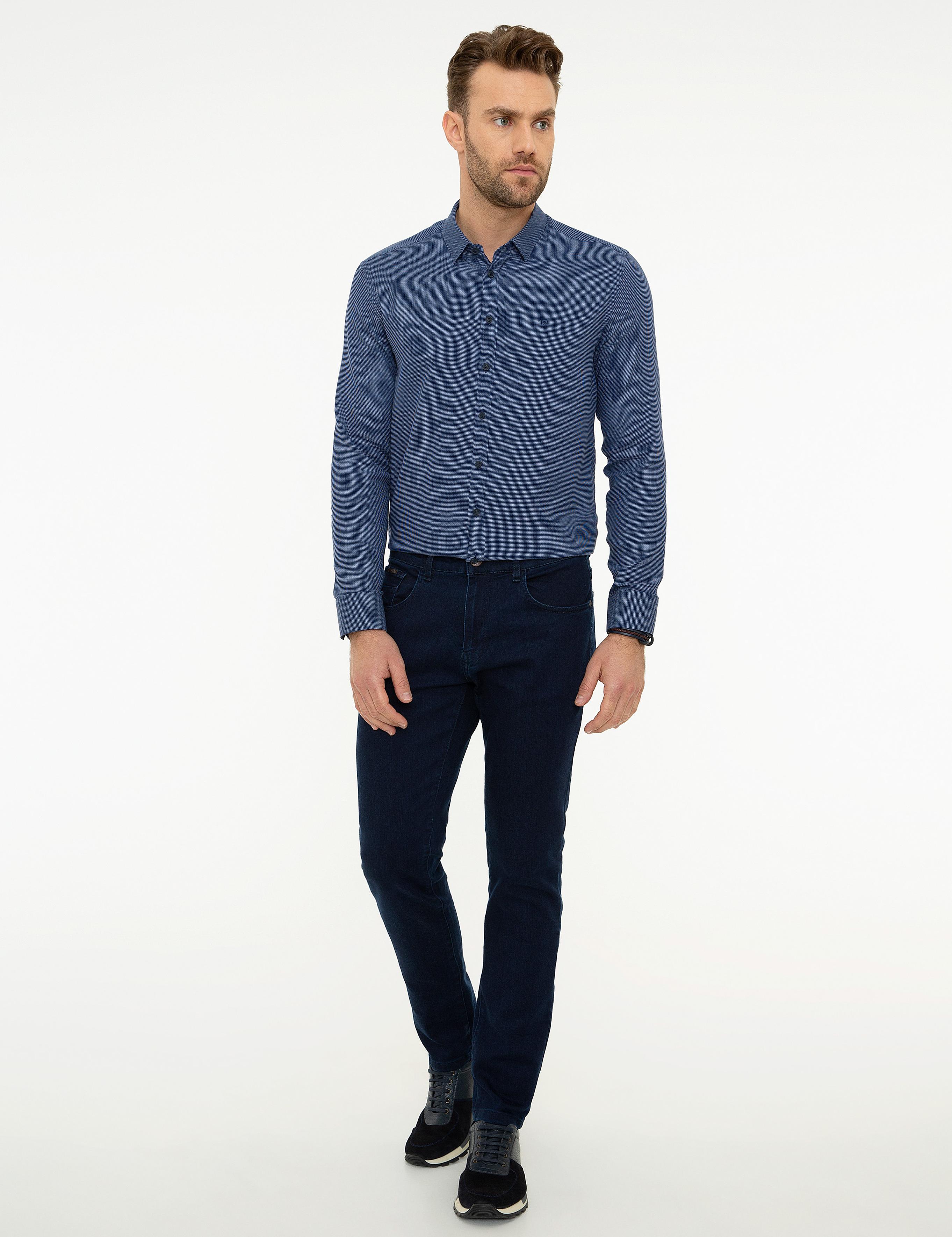 Lacivert Slim Fit Gömlek