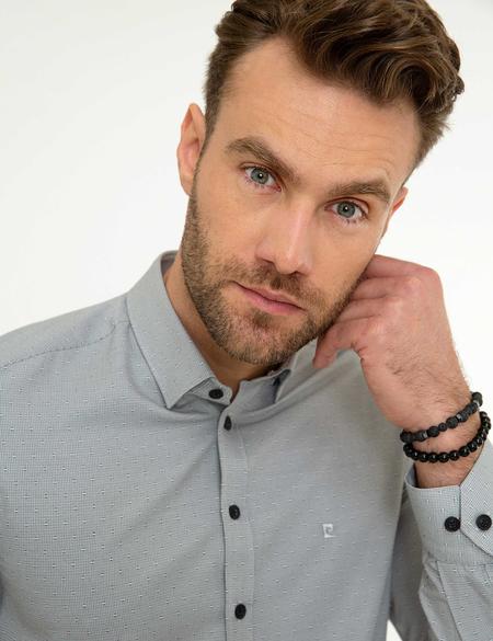 Siyah Slim Fit Uzun Kollu Gömlek - 50209630010