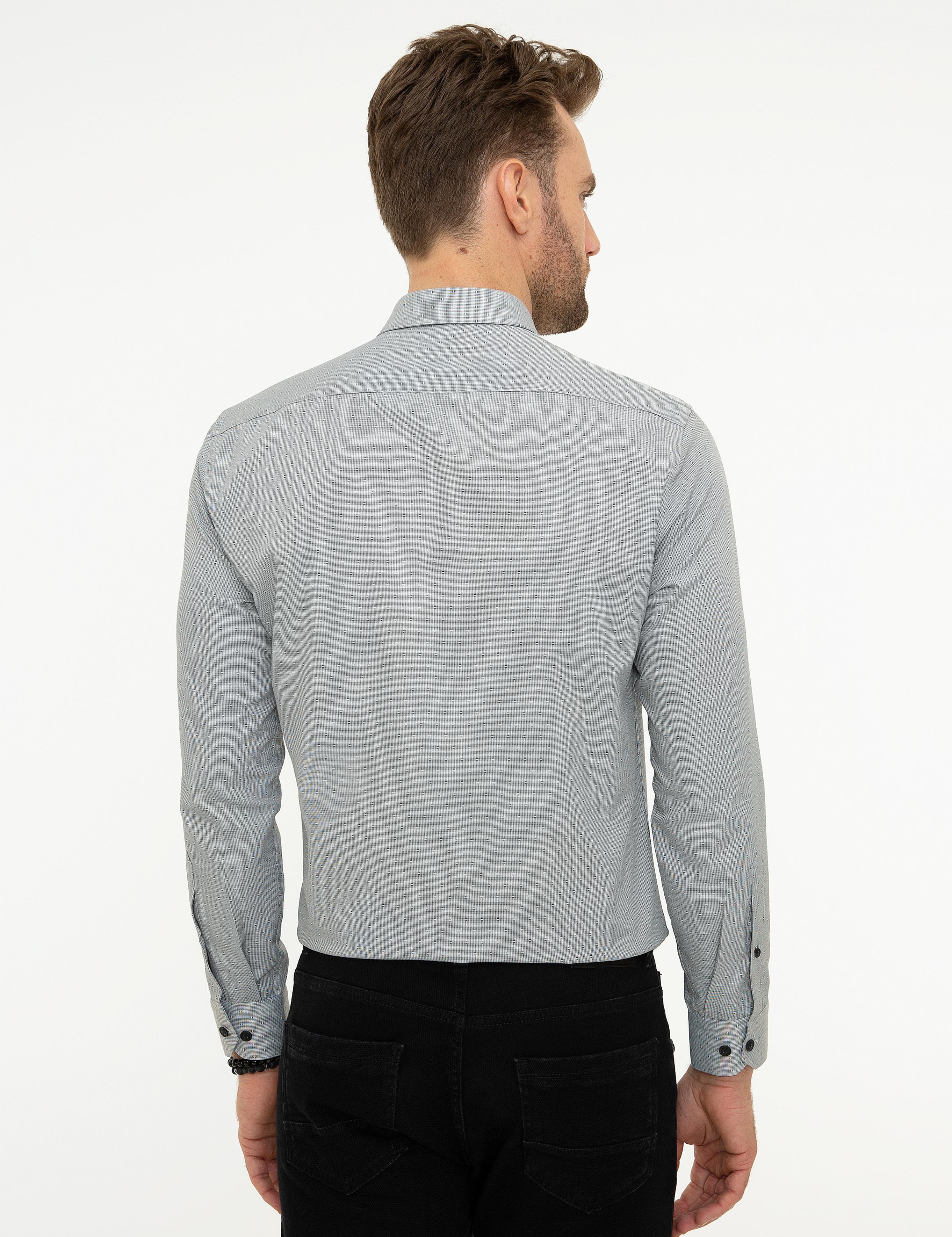 Siyah Slim Fit Uzun Kollu Gömlek