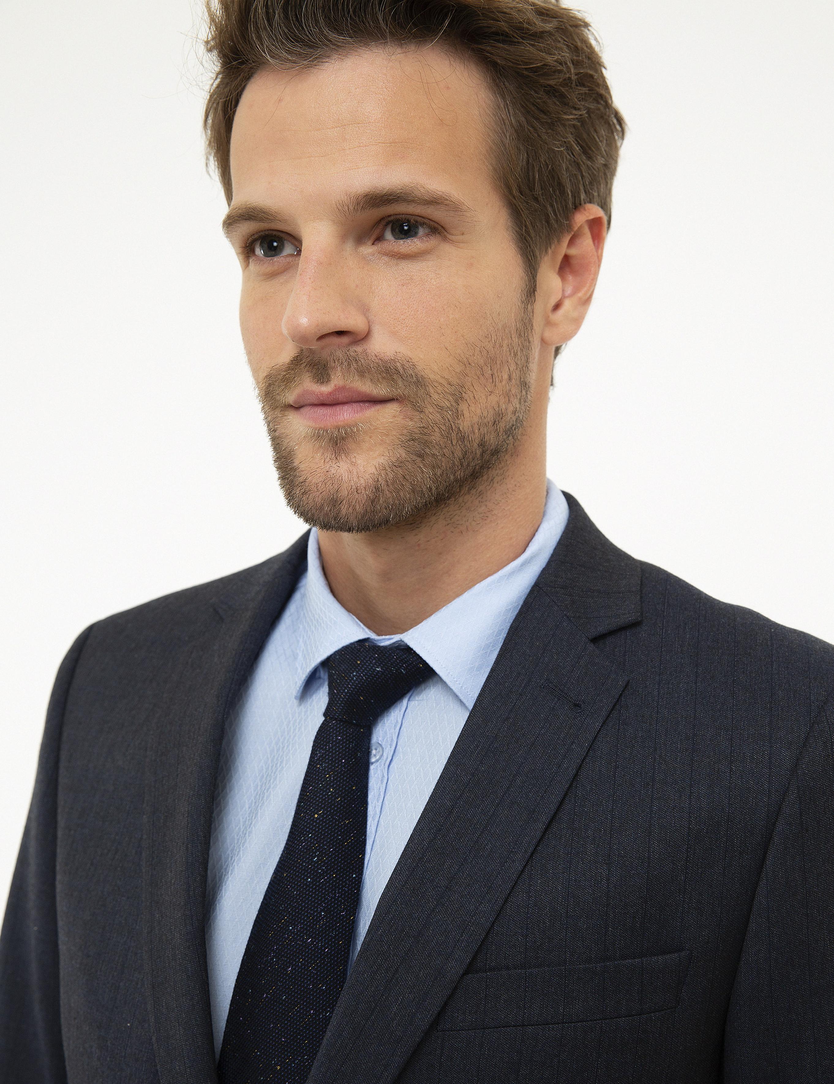 Lacivert Ekstra Slim Fit Takım Elbise