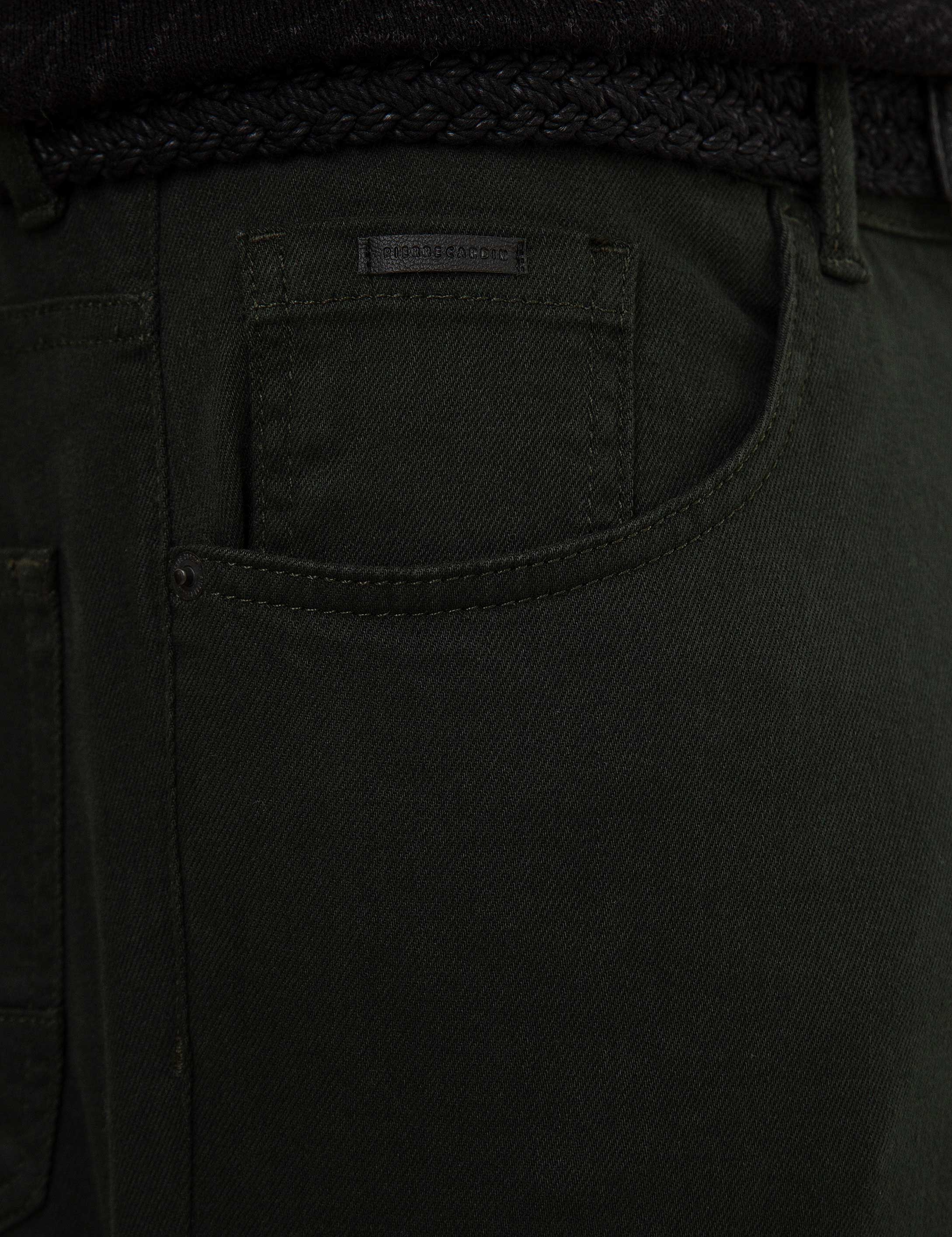 Haki Slim Fit Jean Pantolon - Image 4