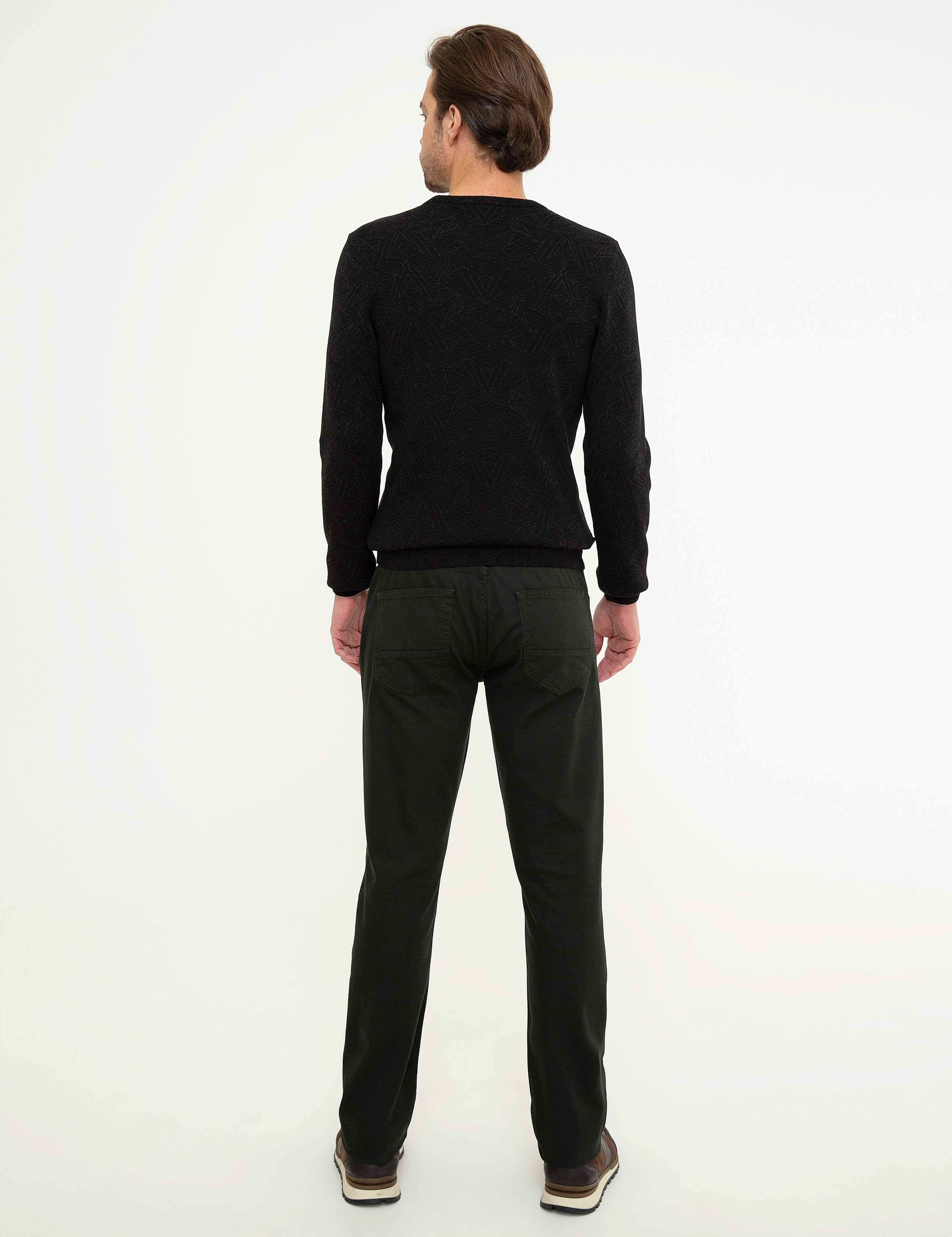 Haki Slim Fit Jean Pantolon - Image 3