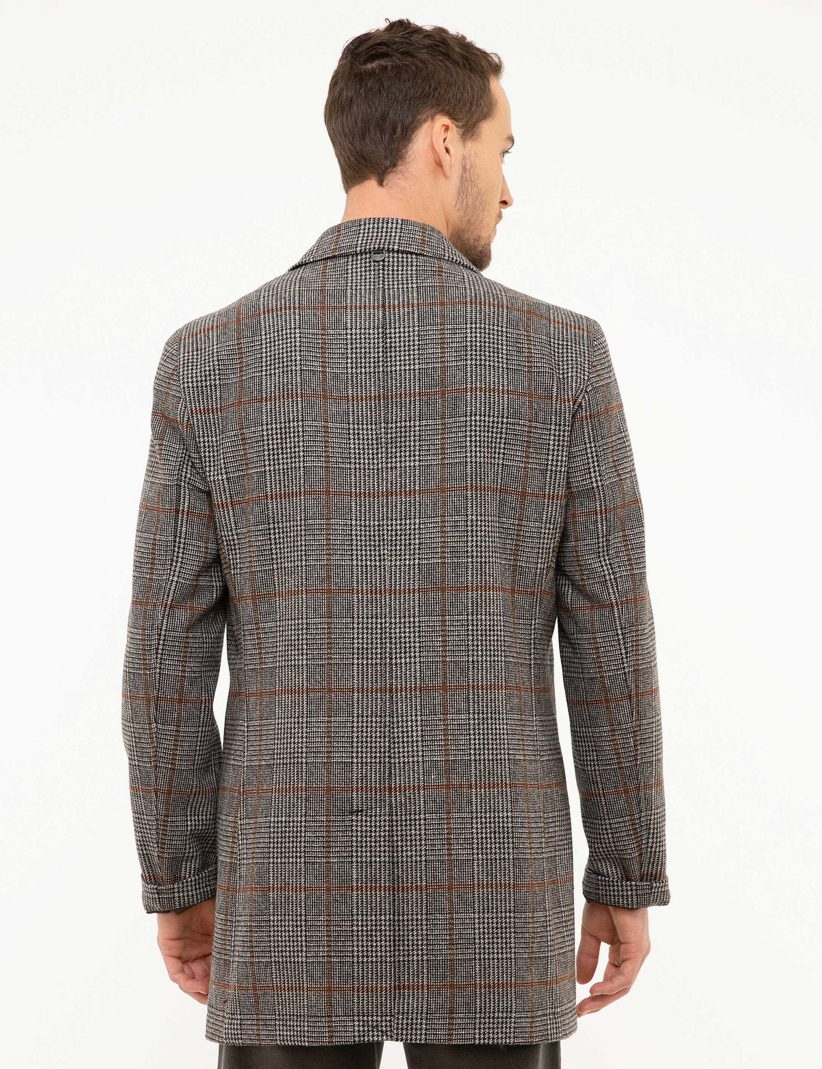 Antrasit Slim Fit Kaban - 50212266003