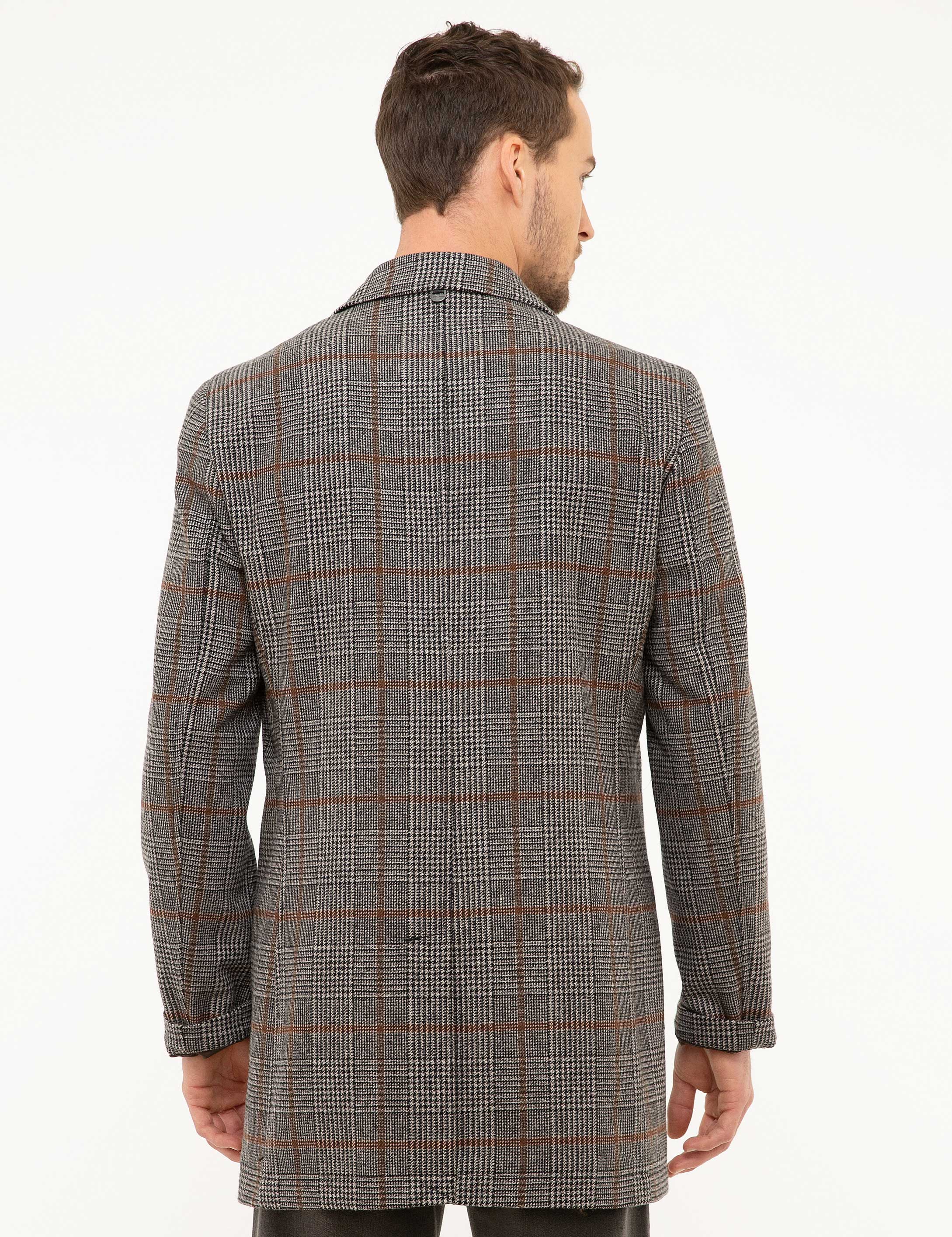 Antrasit Slim Fit Kaban