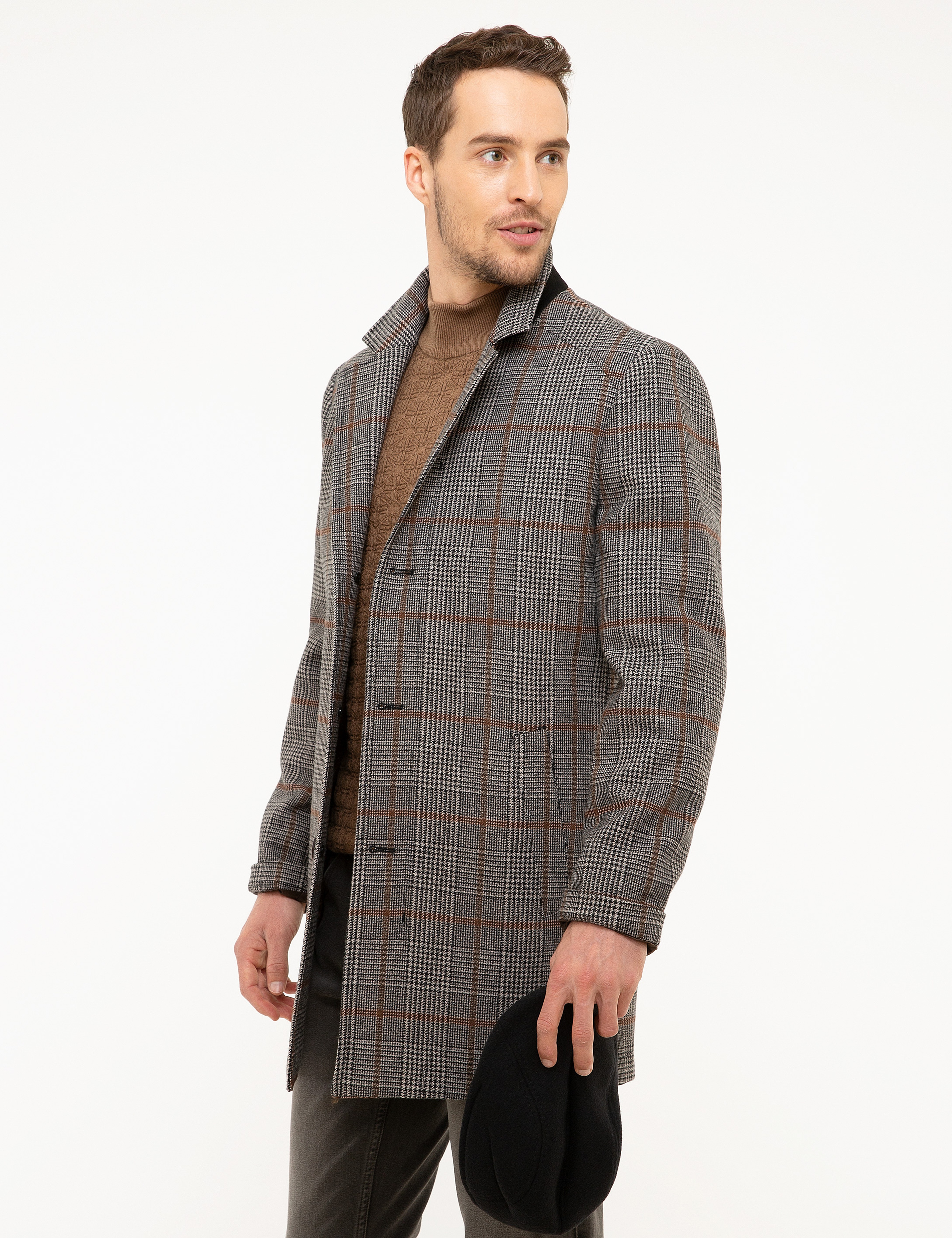 Antrasit Slim Fit Kaban - Image 3