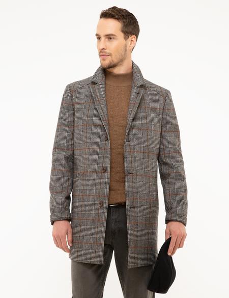 Antrasit Slim Fit Kaban - 50212266003