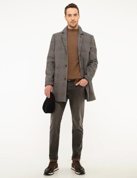 Antrasit Slim Fit Kaban - 50212266003