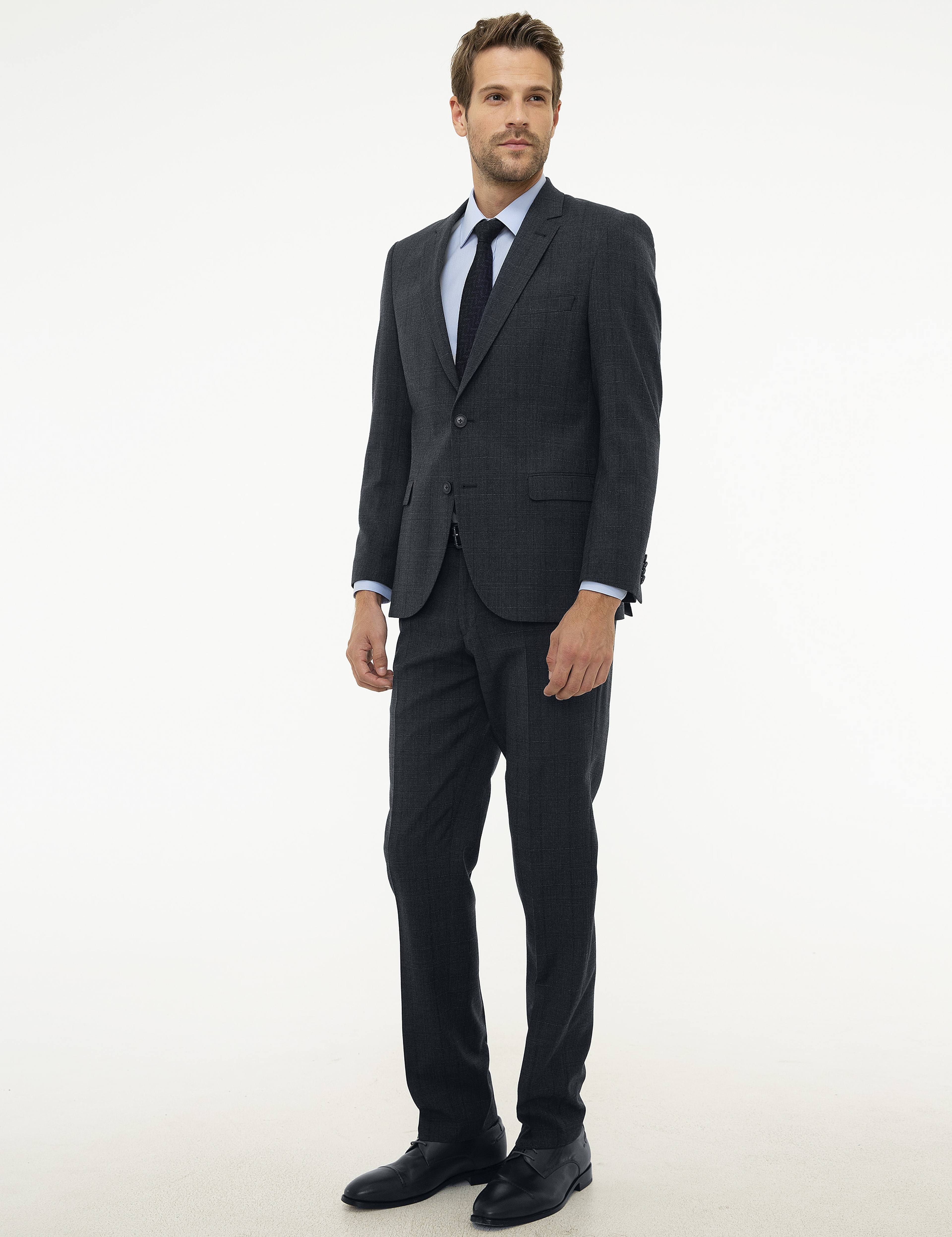 Lacivert Slim Fit Takım Elbise - Image 3