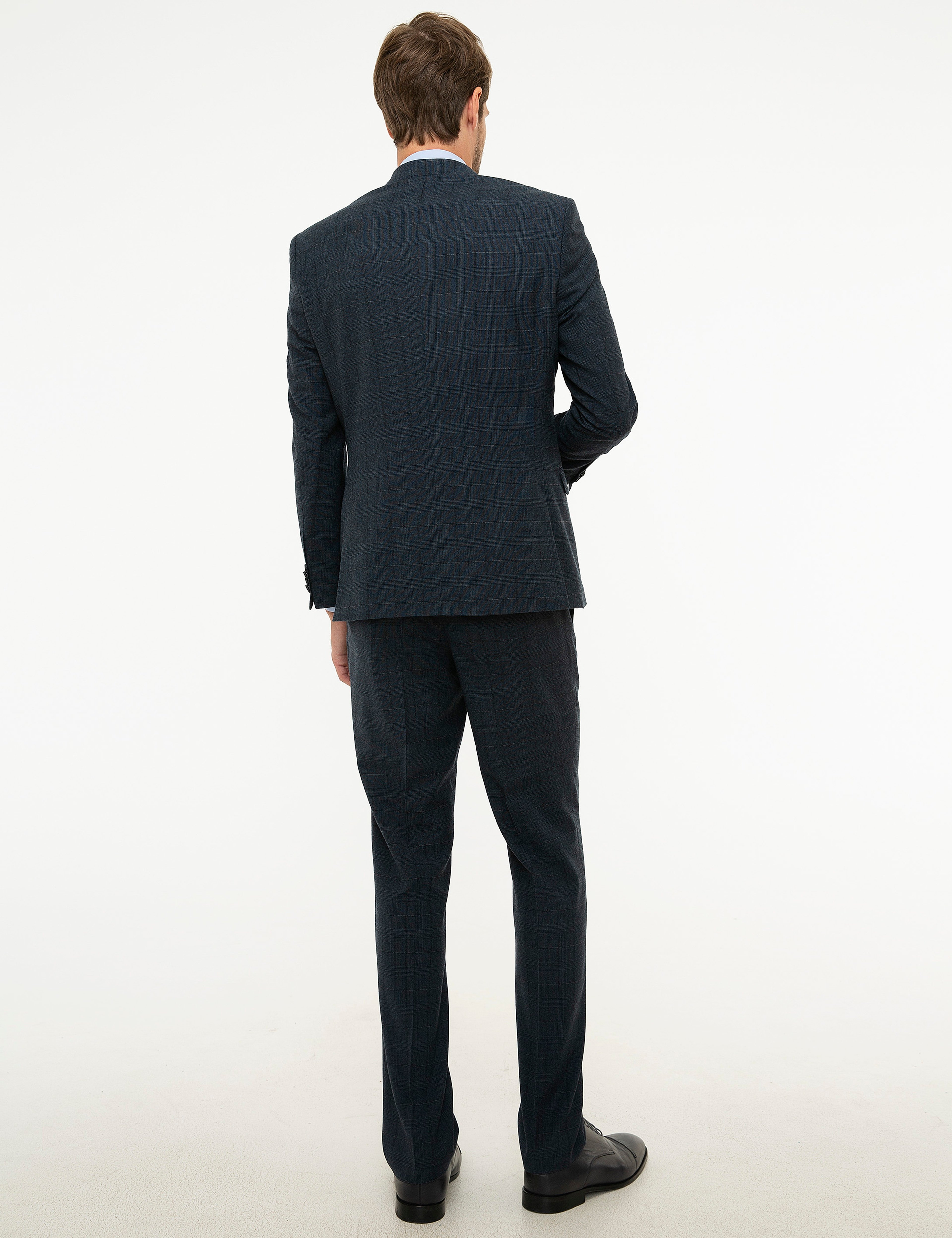 Lacivert Slim Fit Takım Elbise - Image 4