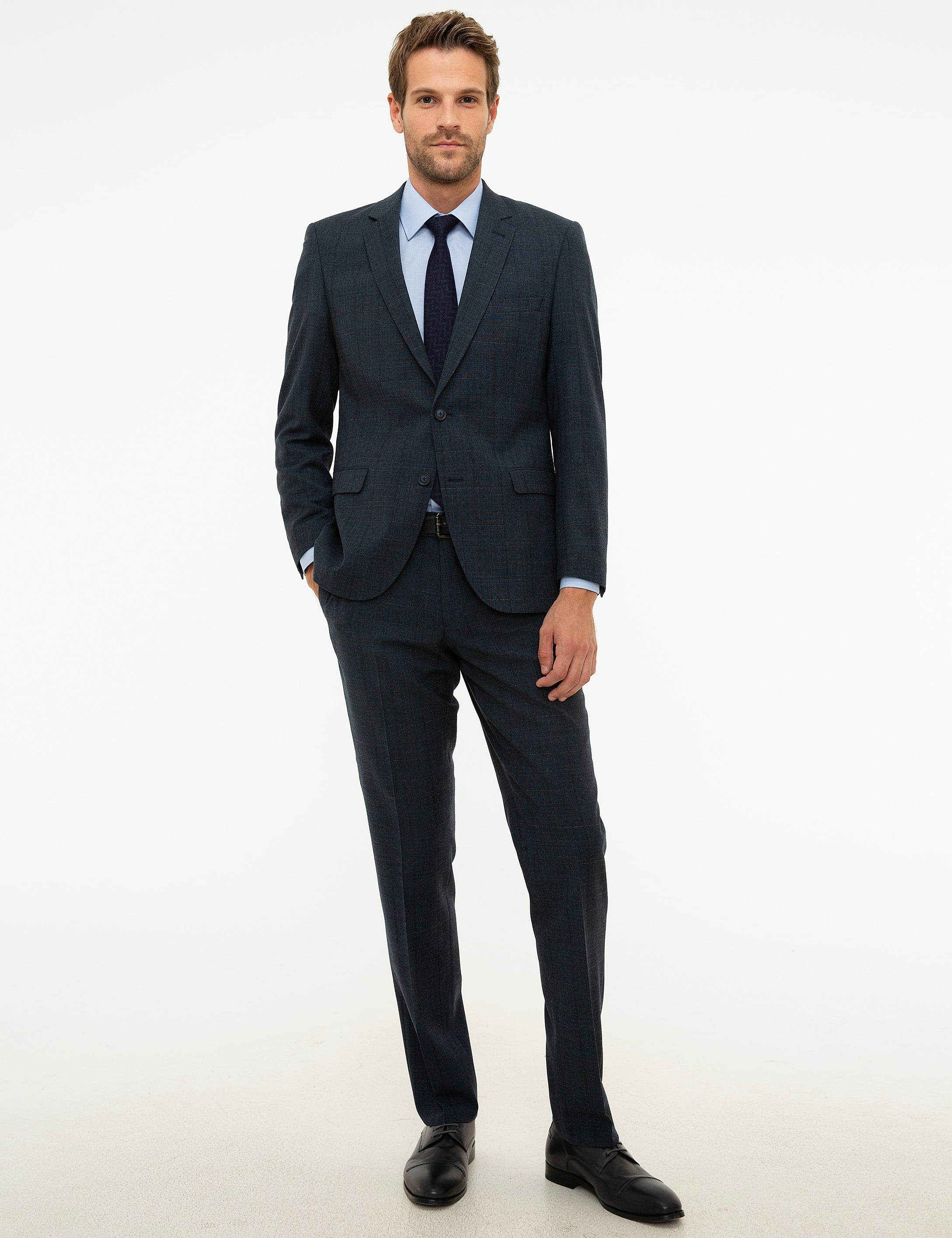 Lacivert Slim Fit Takım Elbise