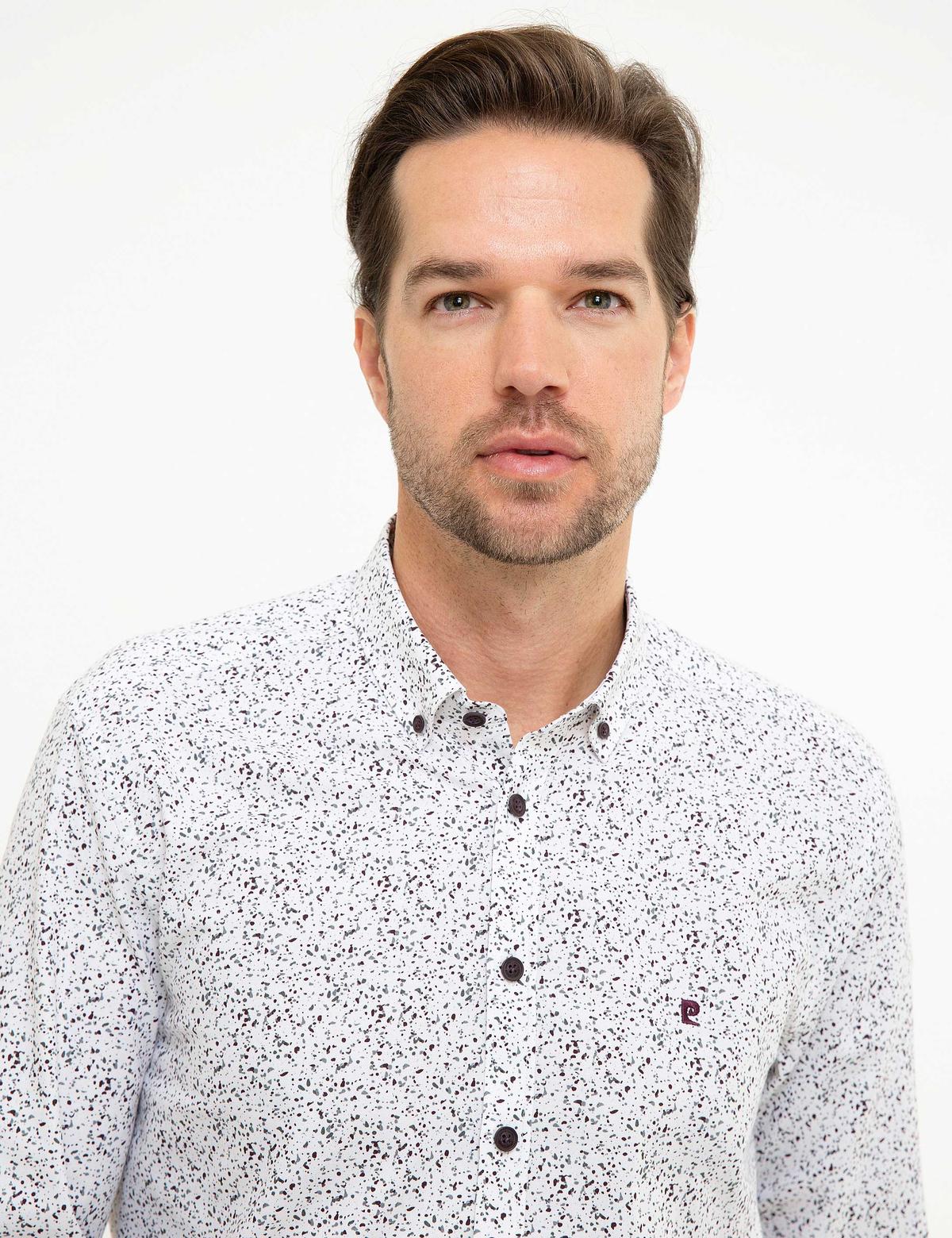 Bordo Slim Fit Gömlek