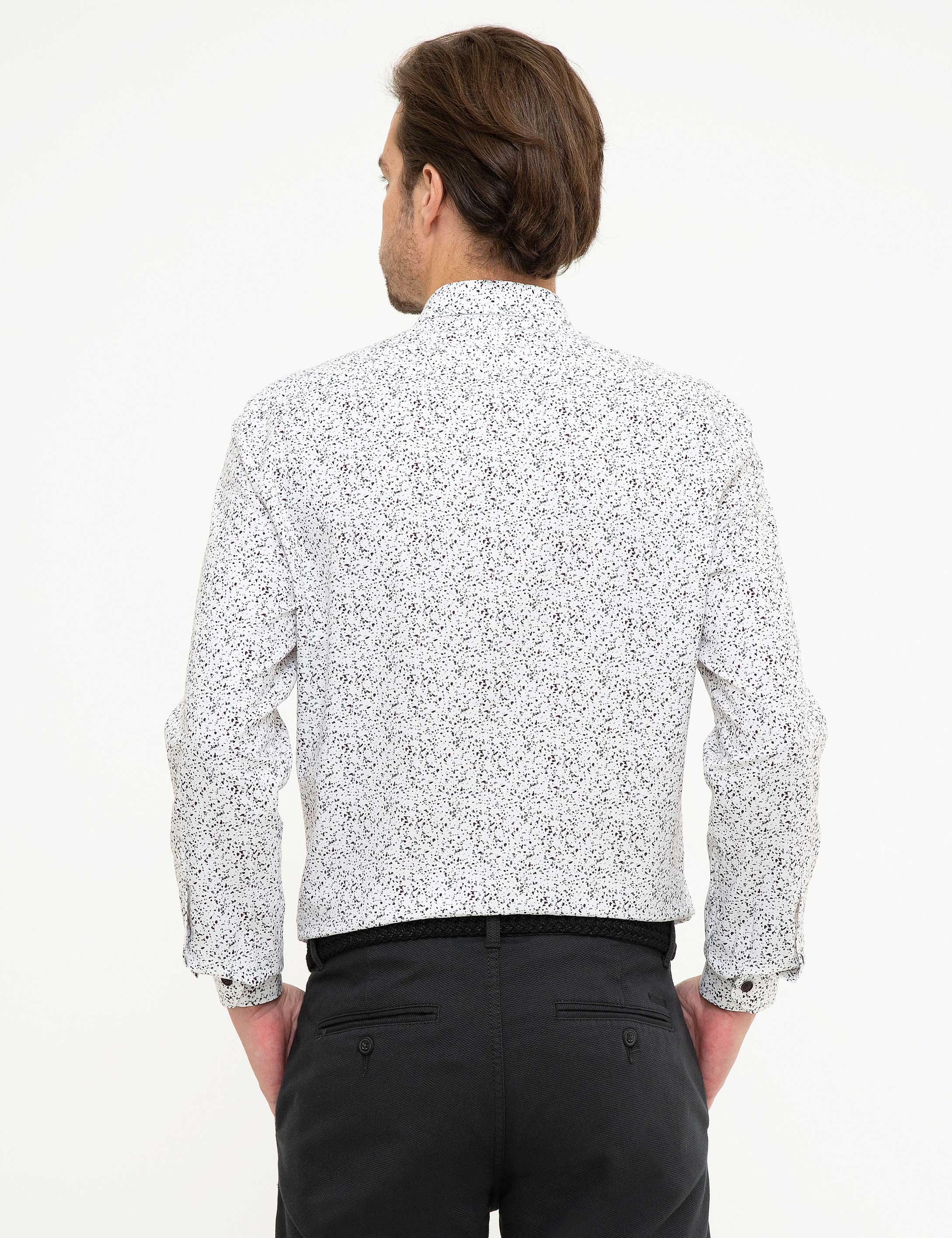 Bordo Slim Fit Gömlek