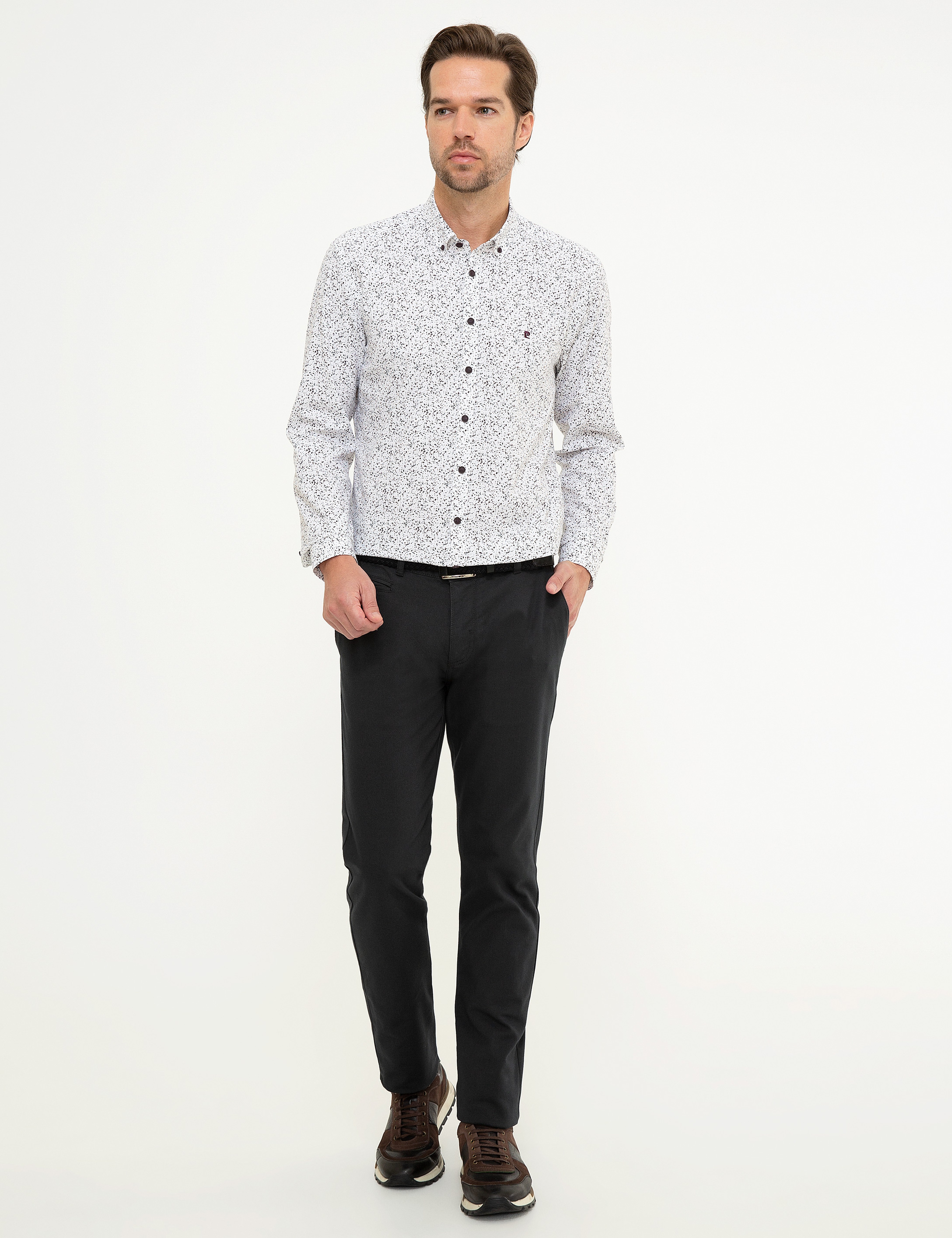 Bordo Slim Fit Gömlek - Image 4