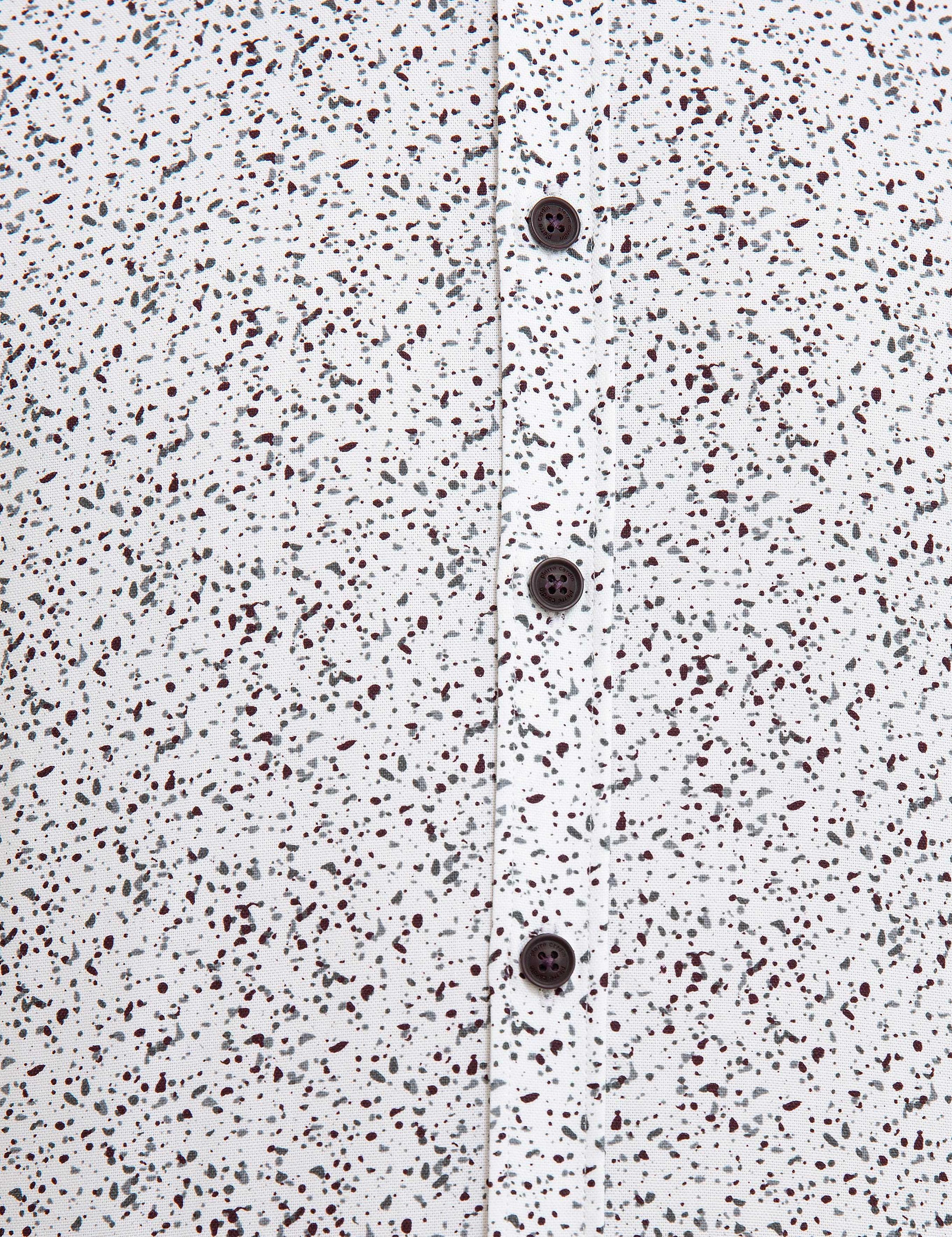 Bordo Slim Fit Gömlek