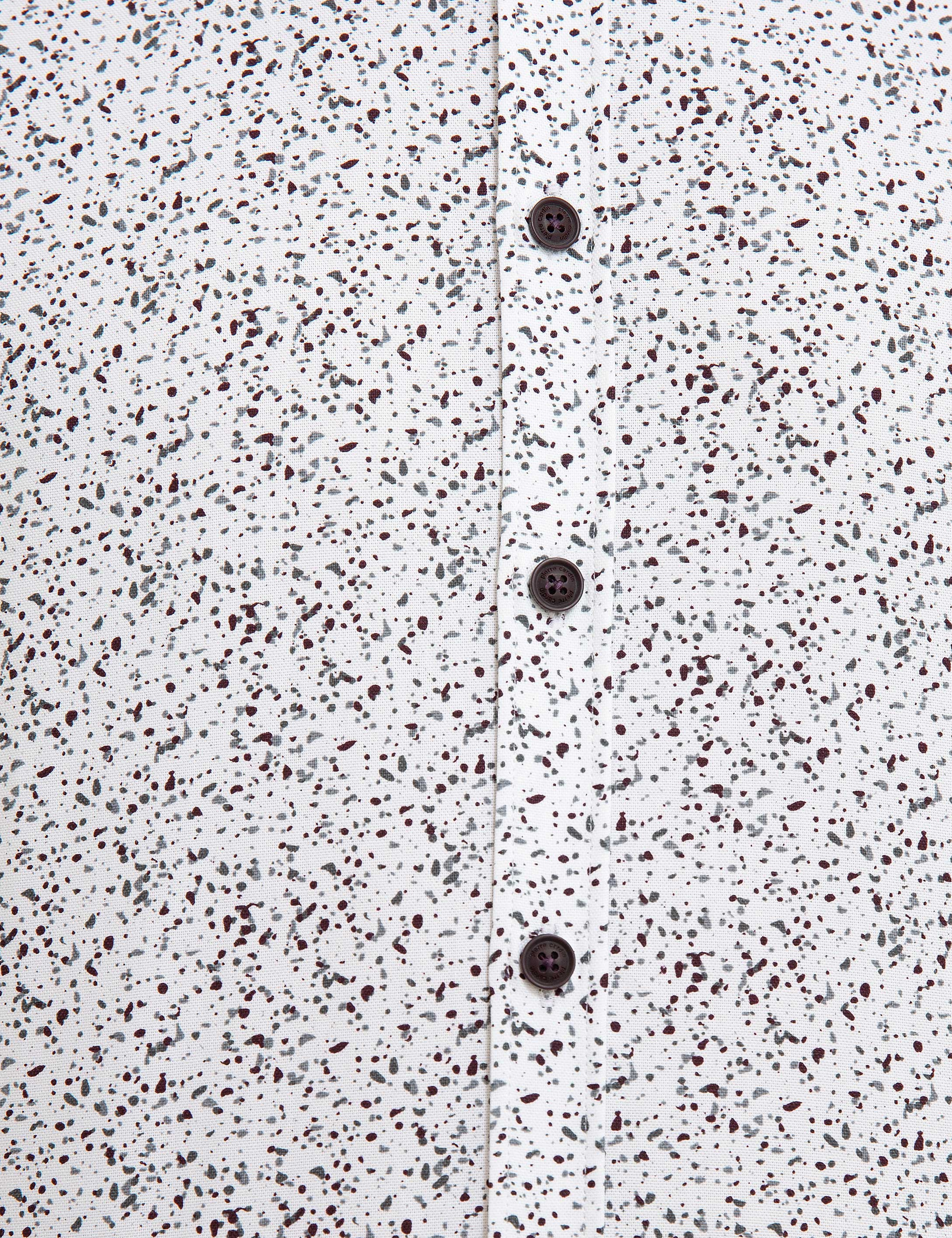 Bordo Slim Fit Gömlek