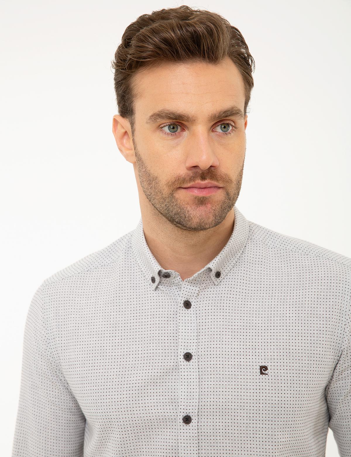 Kahverengi Slim Fit Gömlek - 50209267005