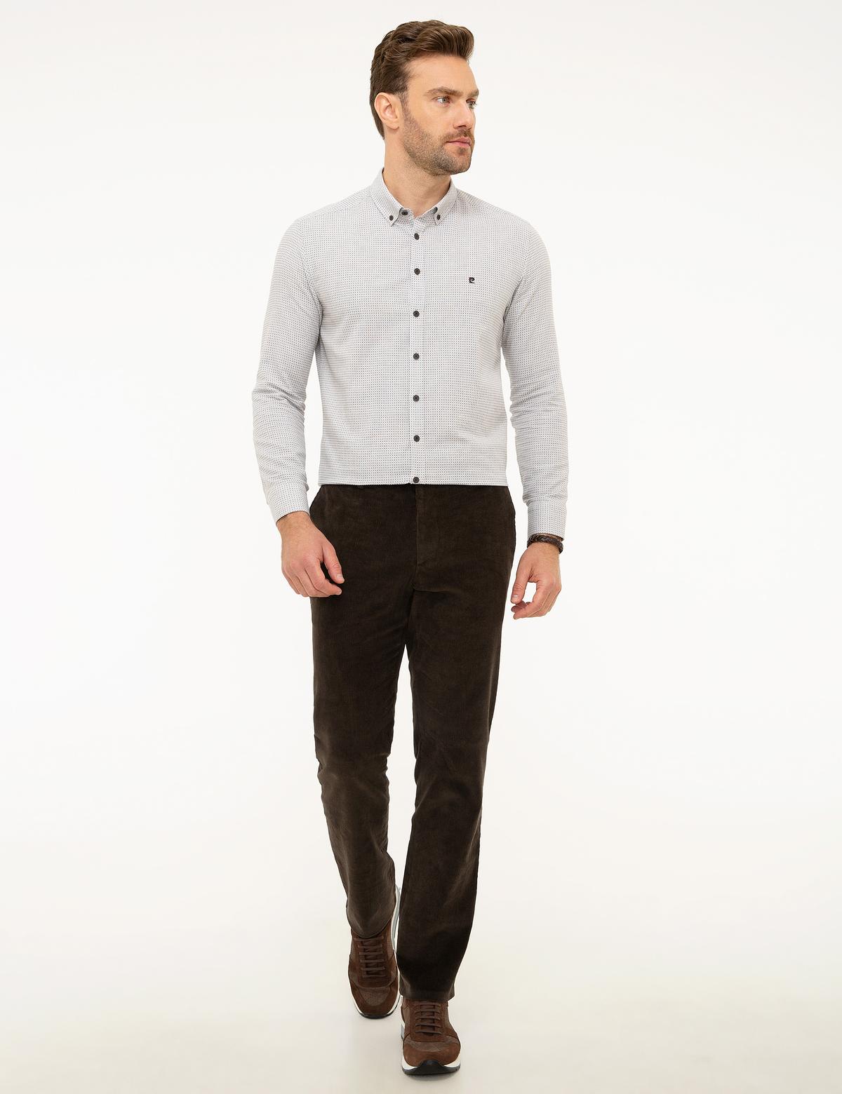 Kahverengi Slim Fit Gömlek - 50209267005