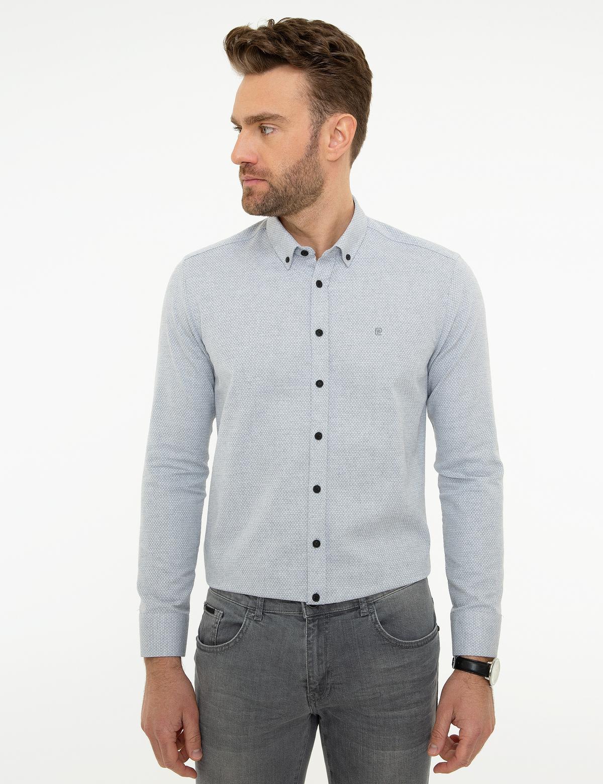 Gri Slim Fit Gömlek