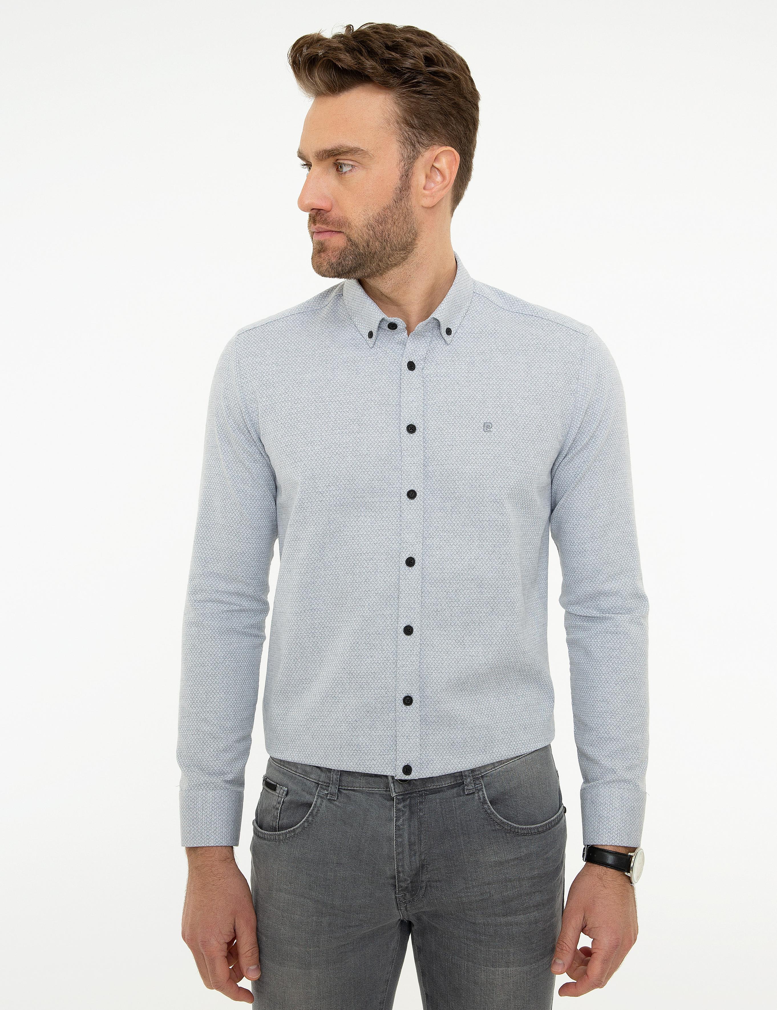 Gri Slim Fit Gömlek