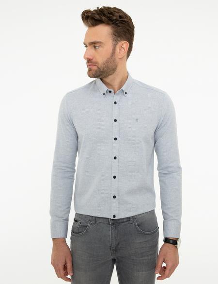 Gri Slim Fit Gömlek - 50209597001