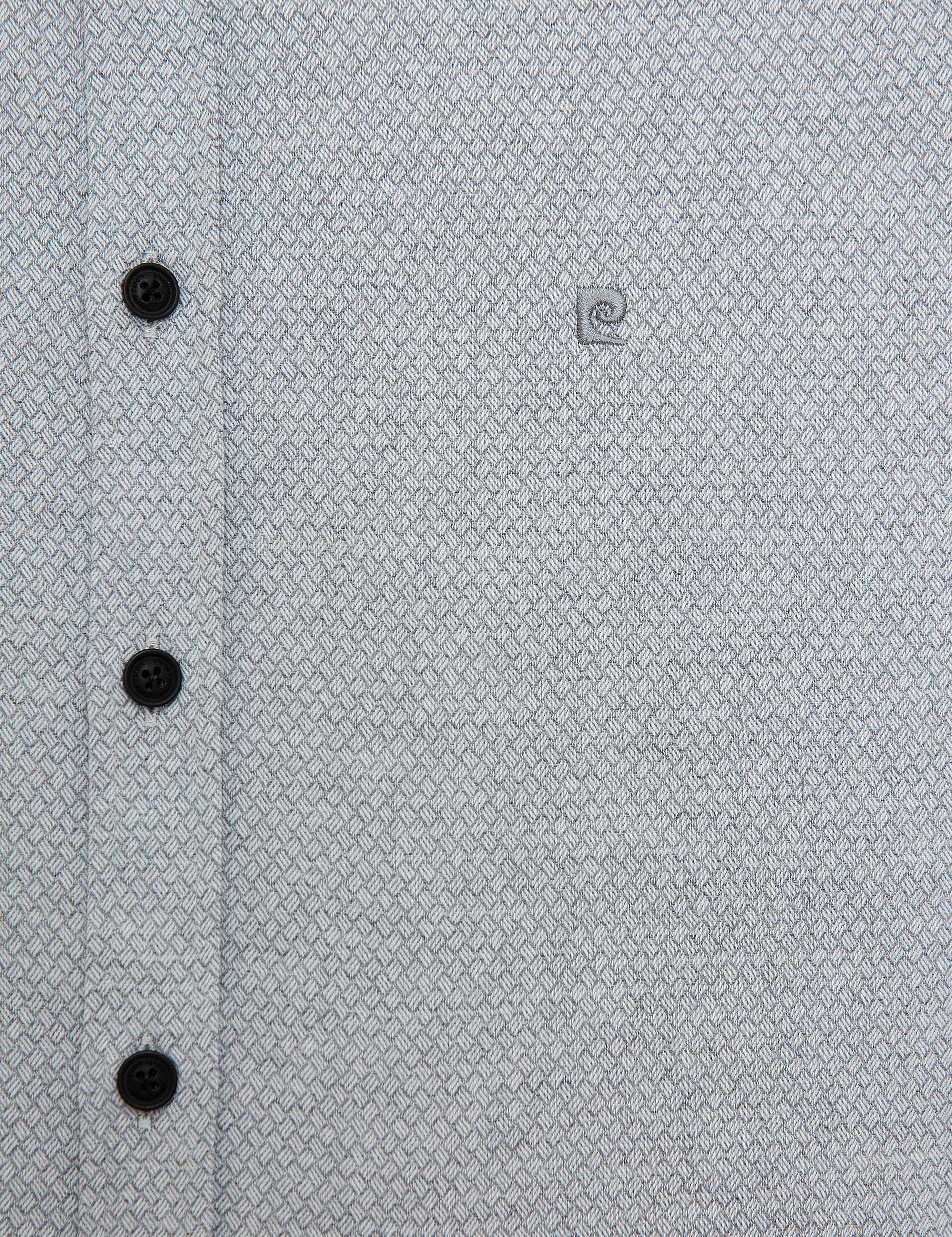 Gri Slim Fit Gömlek - Image 5