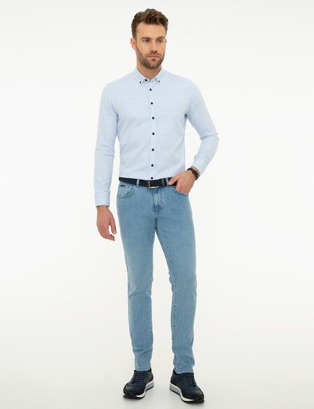 Açık Mavi Slim Fit Gömlek - 50209597010