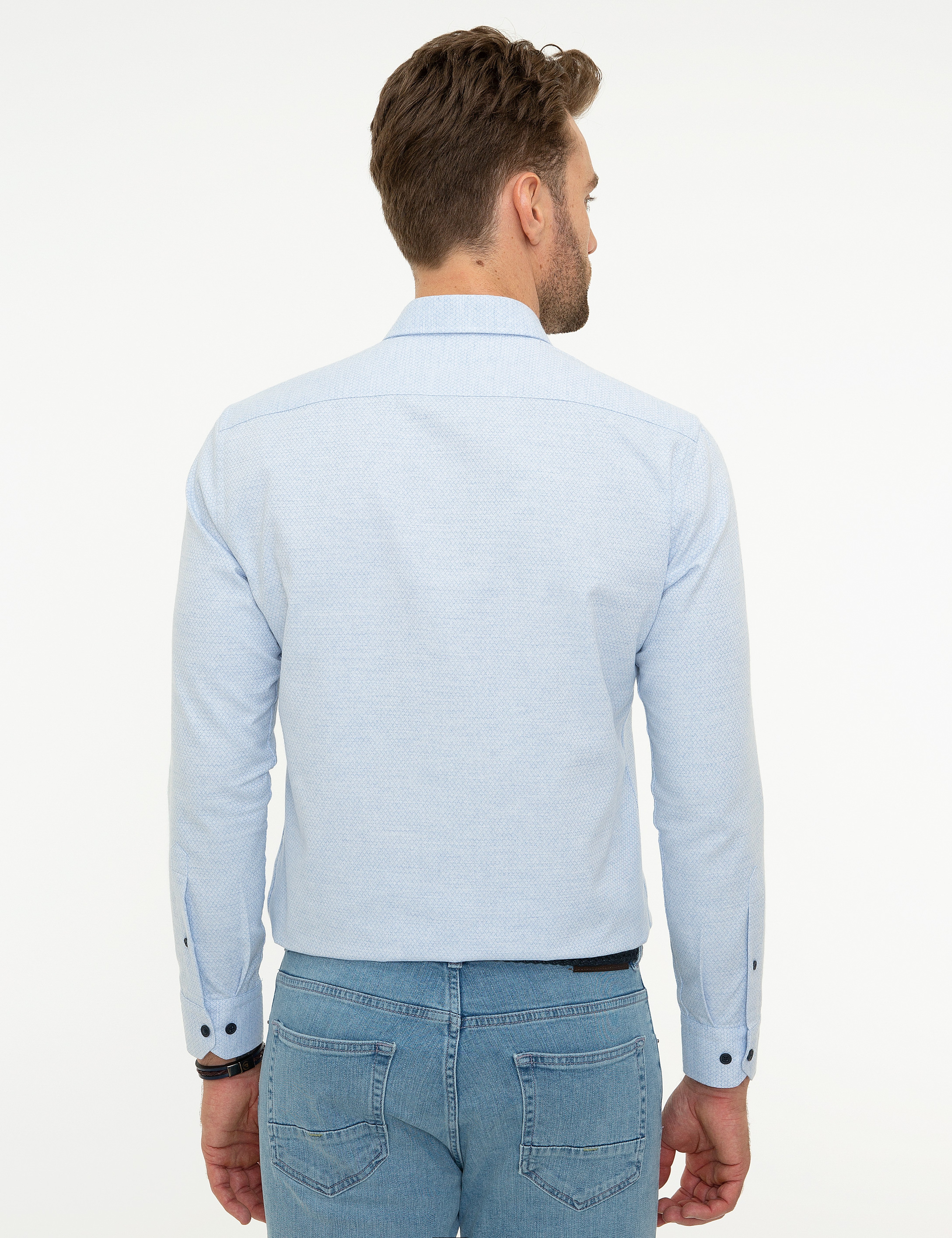 Açık Mavi Slim Fit Gömlek