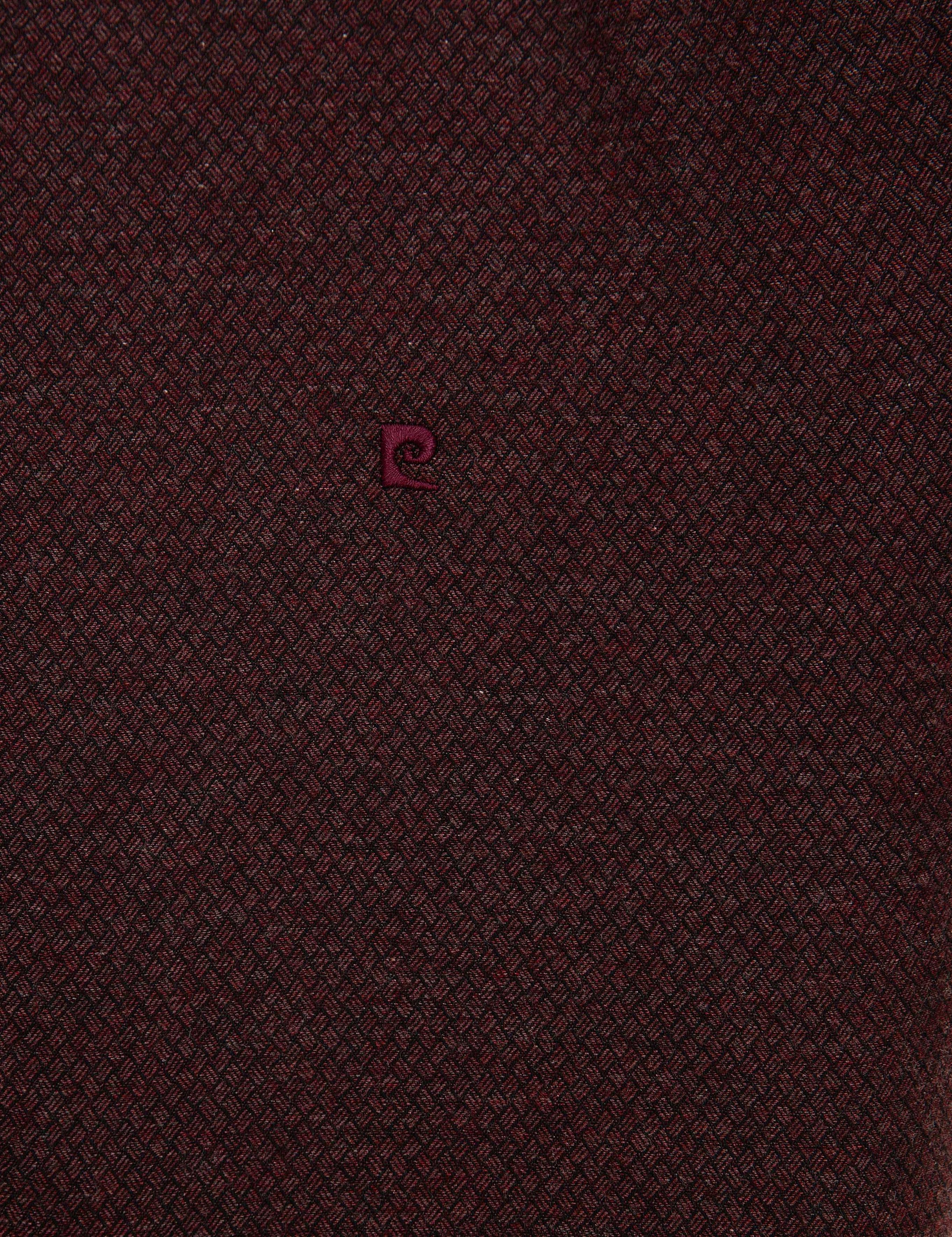 Bordo Slim Fit Gömlek
