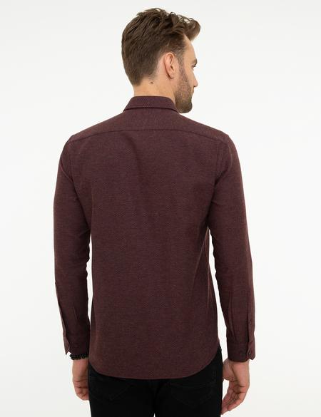 Bordo Slim Fit Gömlek - 50209597046